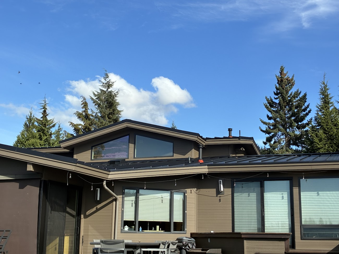 Metal roof finished by Topside