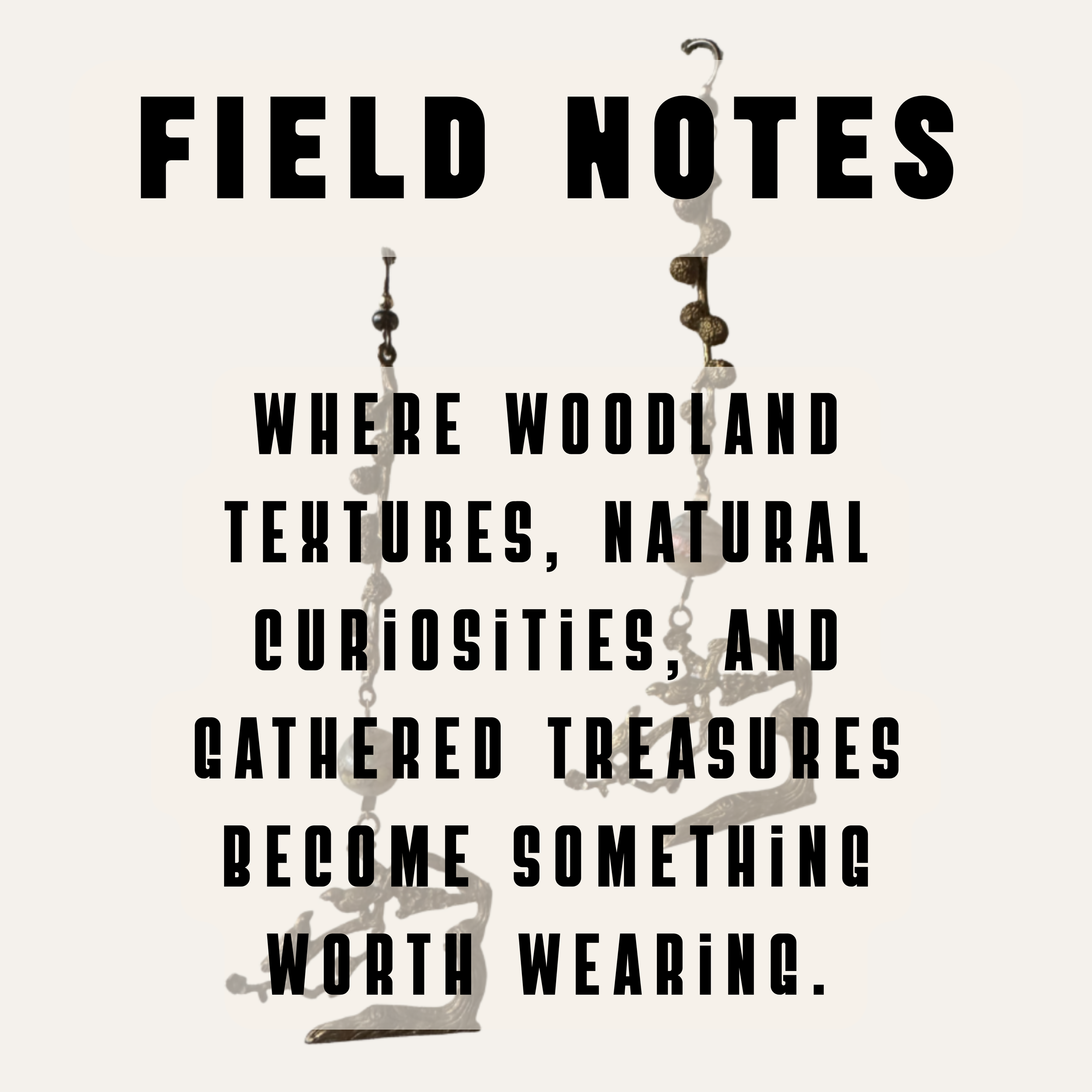 Image featuring a photo of a vintage set of earrings in the natural style.