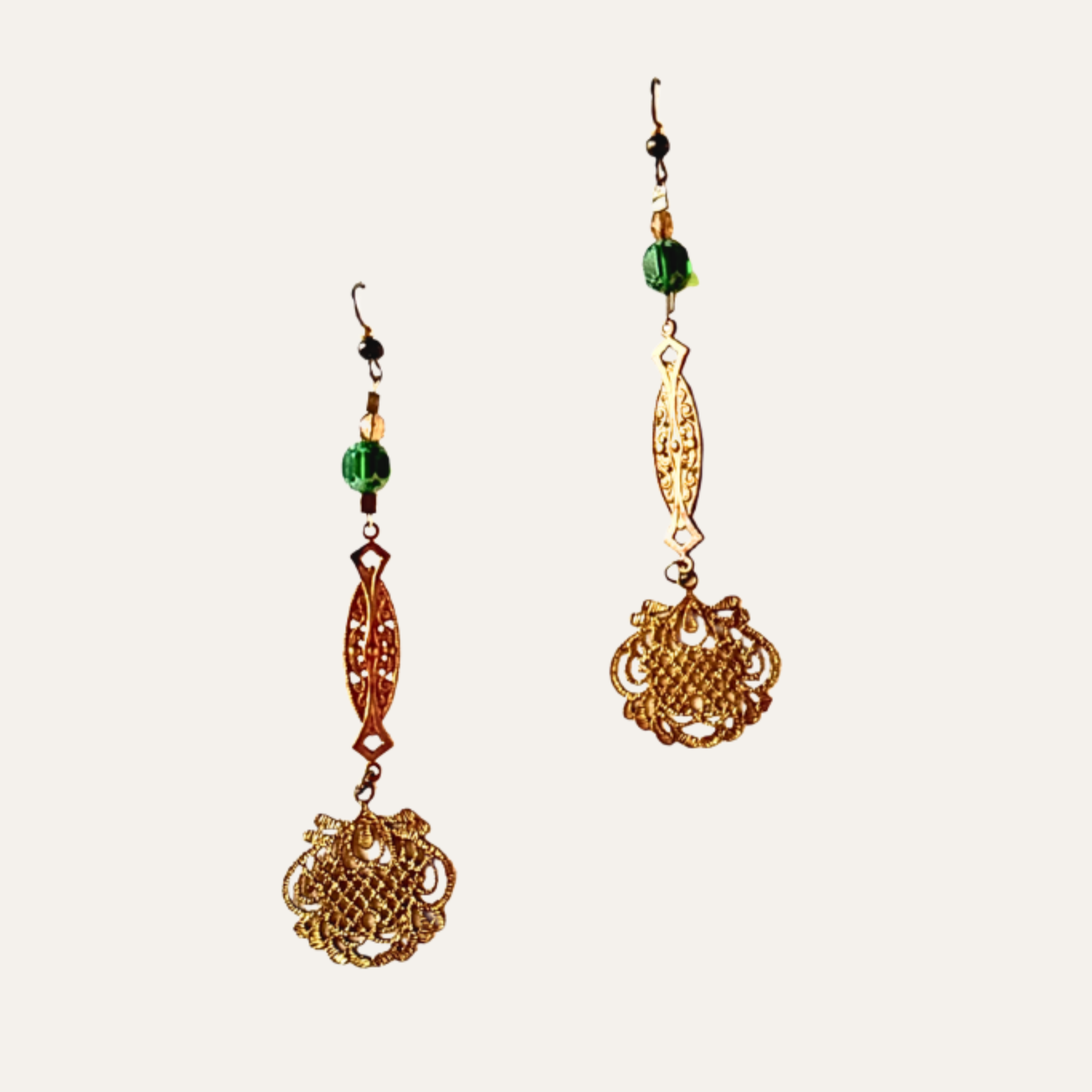 Handmade Victorian-Inspired Earrings - One-of-a-Kind Pieces (part three)