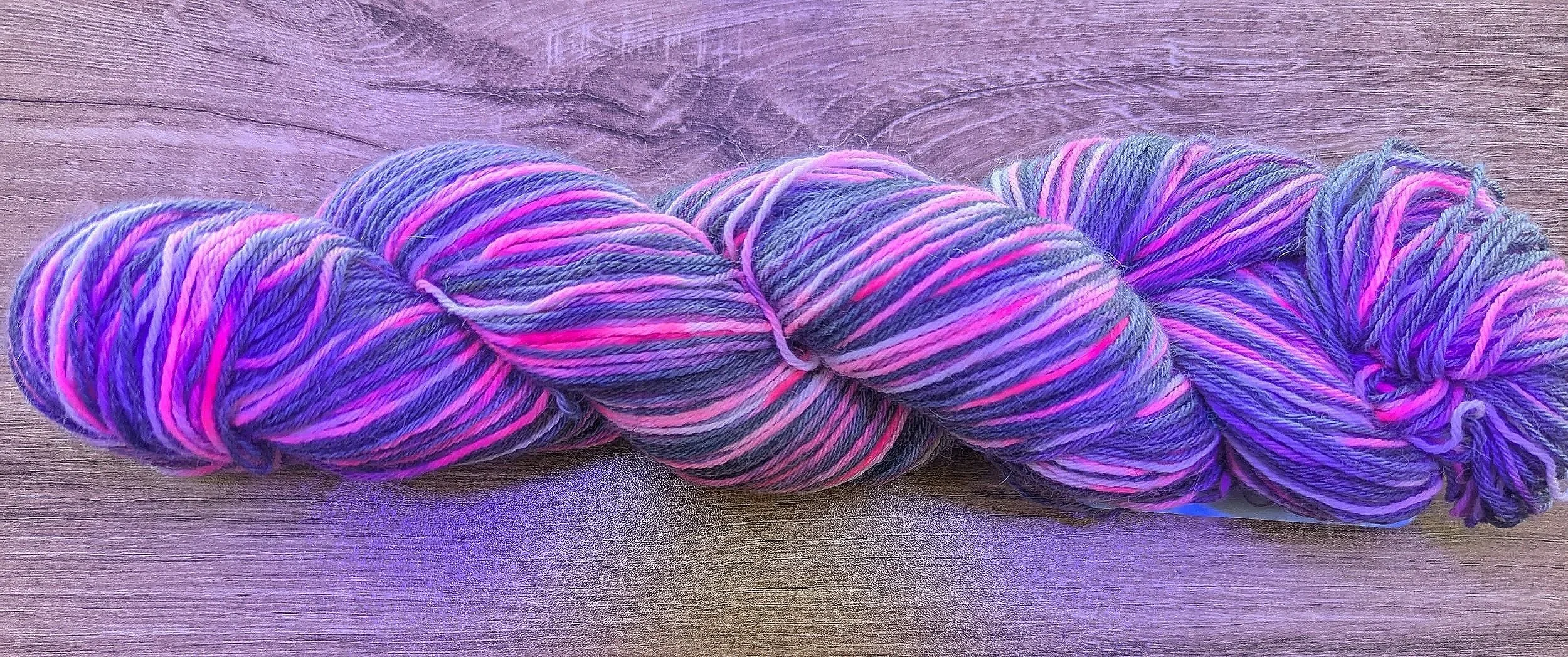 hand-dyed yarn - blacklight reactive