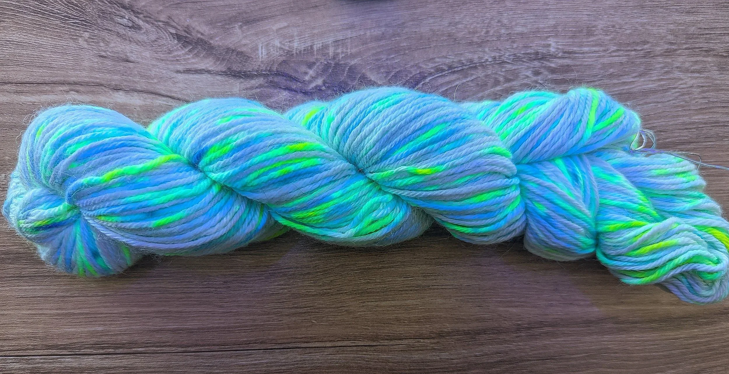 hand-dyed yarn - blacklight reactive