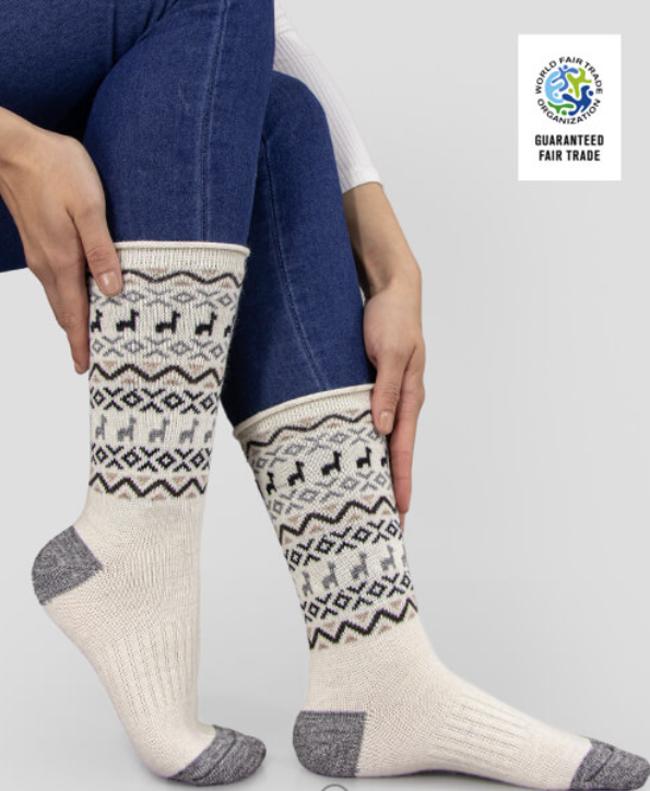 premium print crew socks