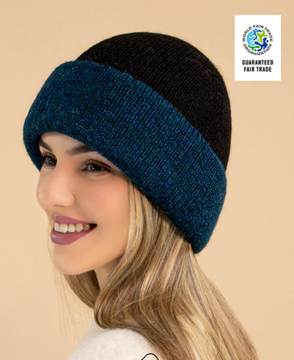 reversible, double knit hat 