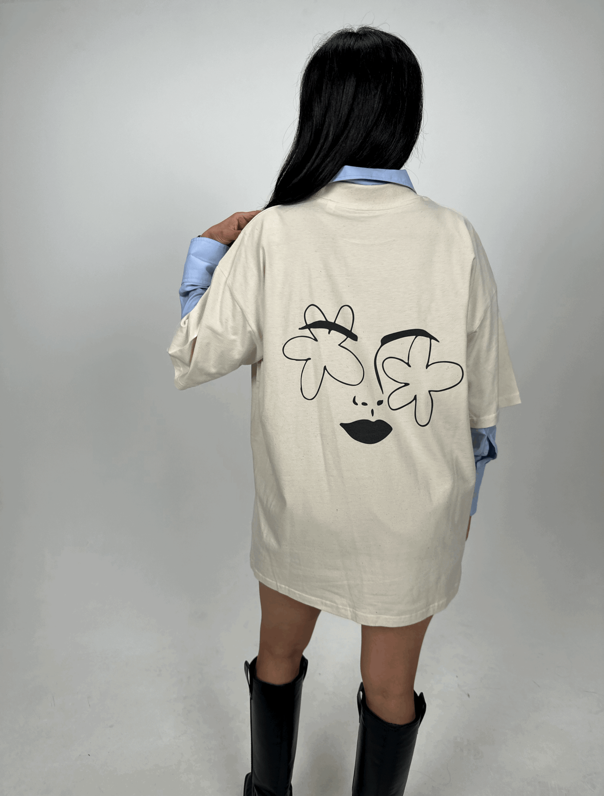 Flower face - T-shirt
