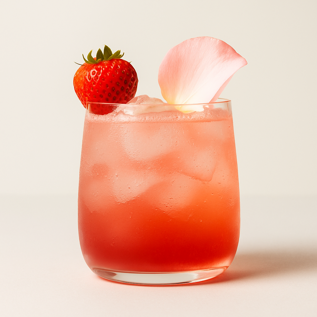 Strawberry Rose Fizz