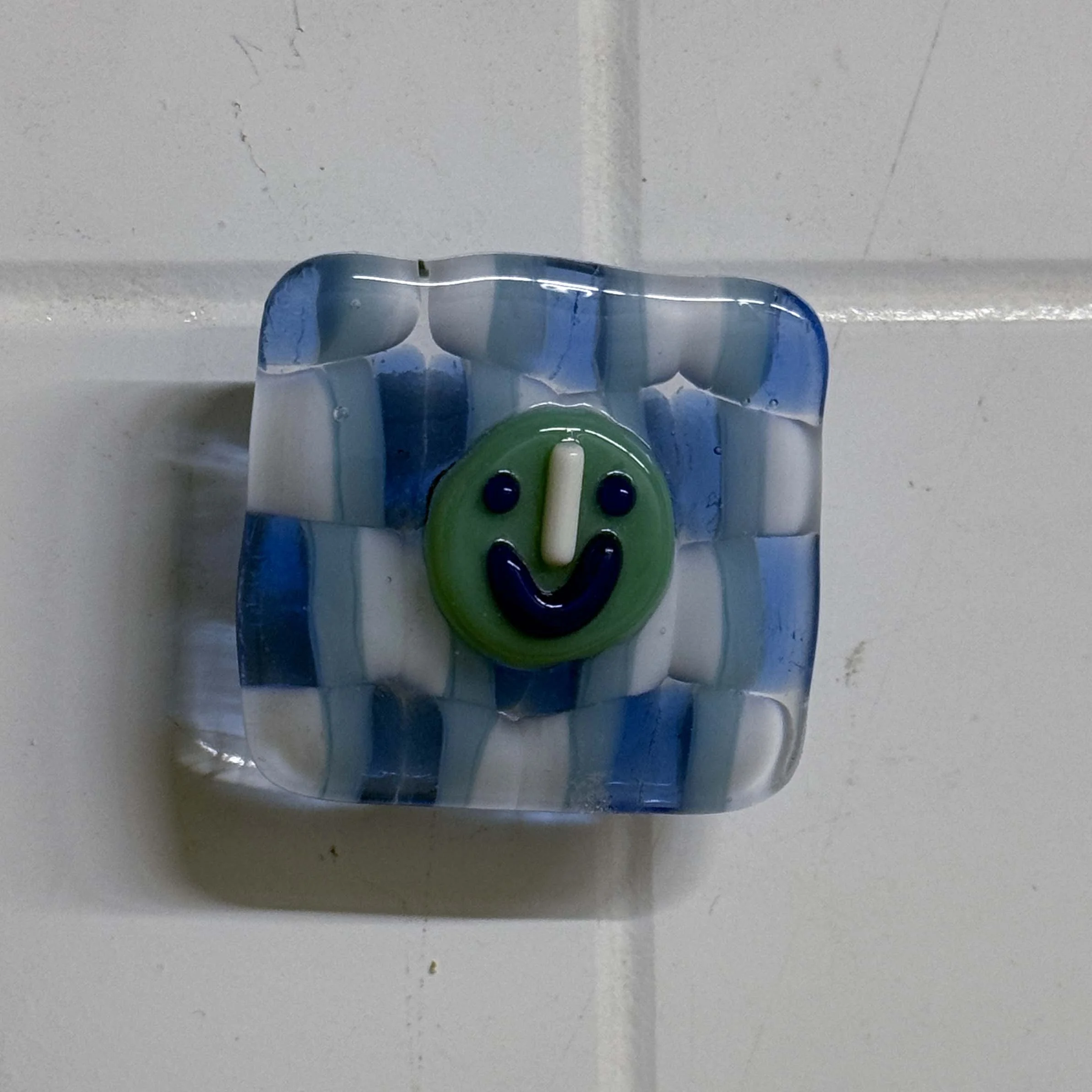 Celadon Sky Smiley Magnet