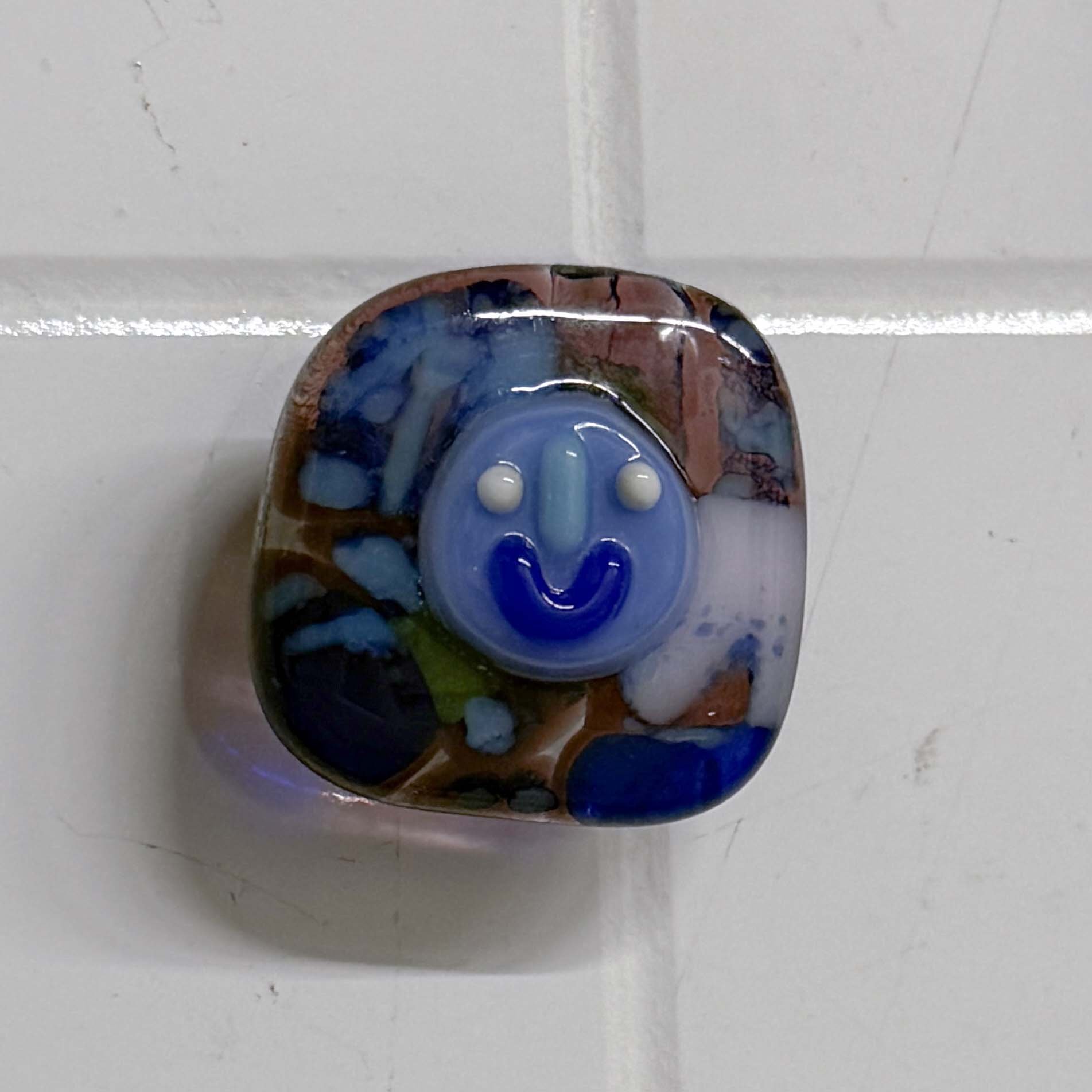Baby Blue Smiley Magnet
