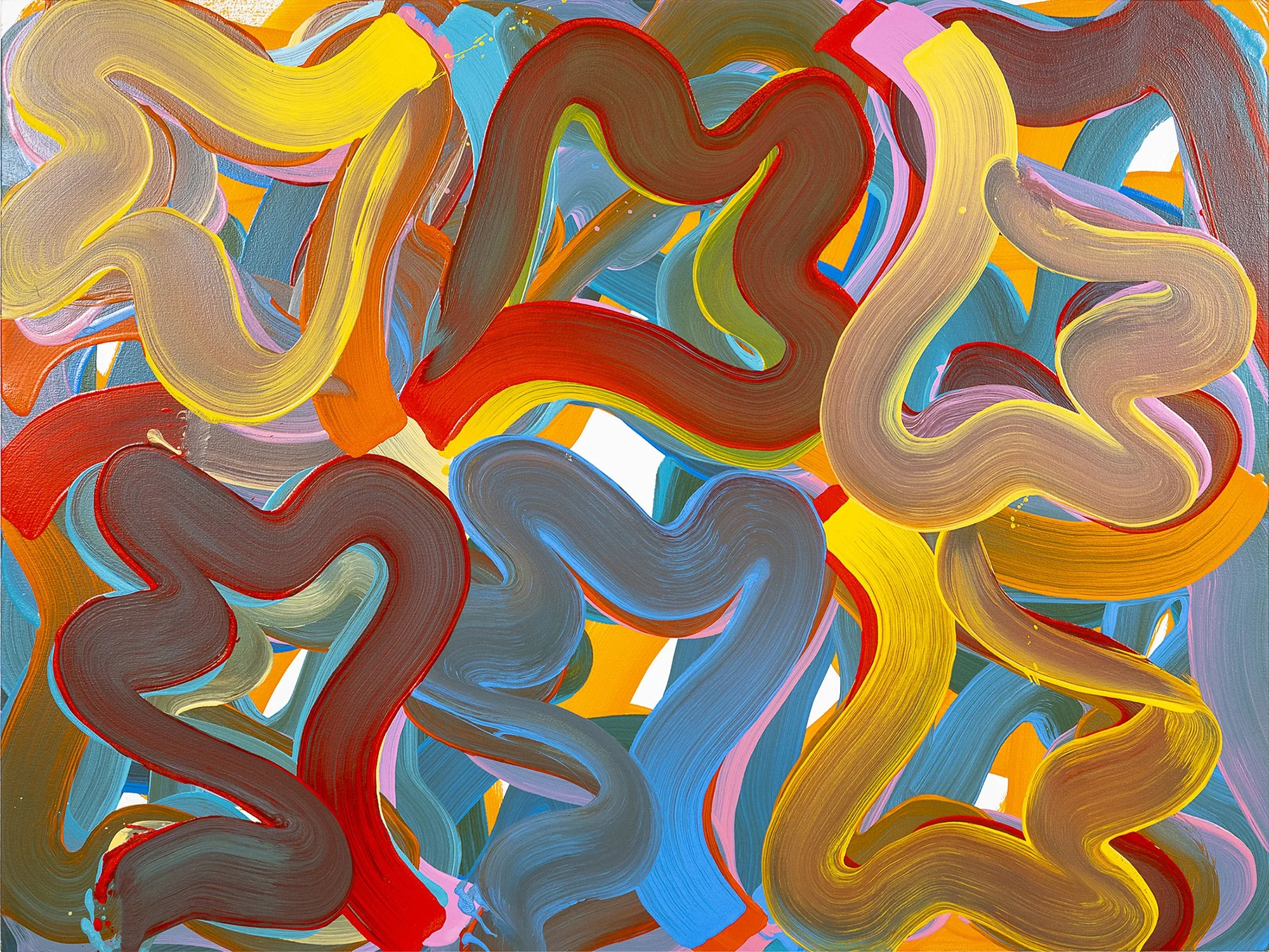 Whirl no. 7, 2025. Oil/canvas — 91.4 x 121.9 cm / 36 x 48 in. Photo: Michael Love (c)