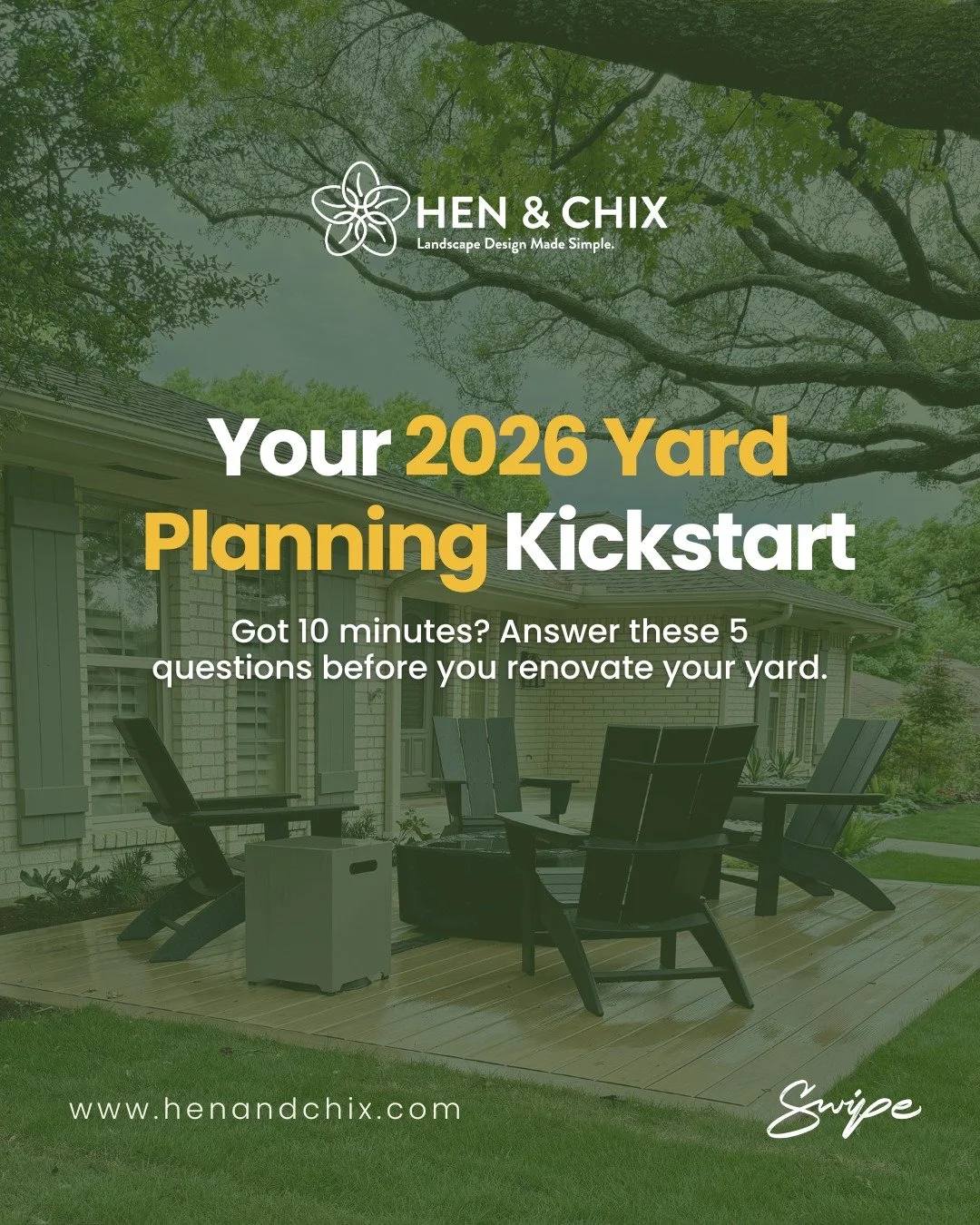 Before you renovate your yard in 2026 stop and ask these 5 questions.

These aren&rsquo;t fluff.
They&rsquo;re the same ones we ask every new client to avoid design regret later.

❓ What's not working right now?
❓ Where do you naturally spend time?
❓