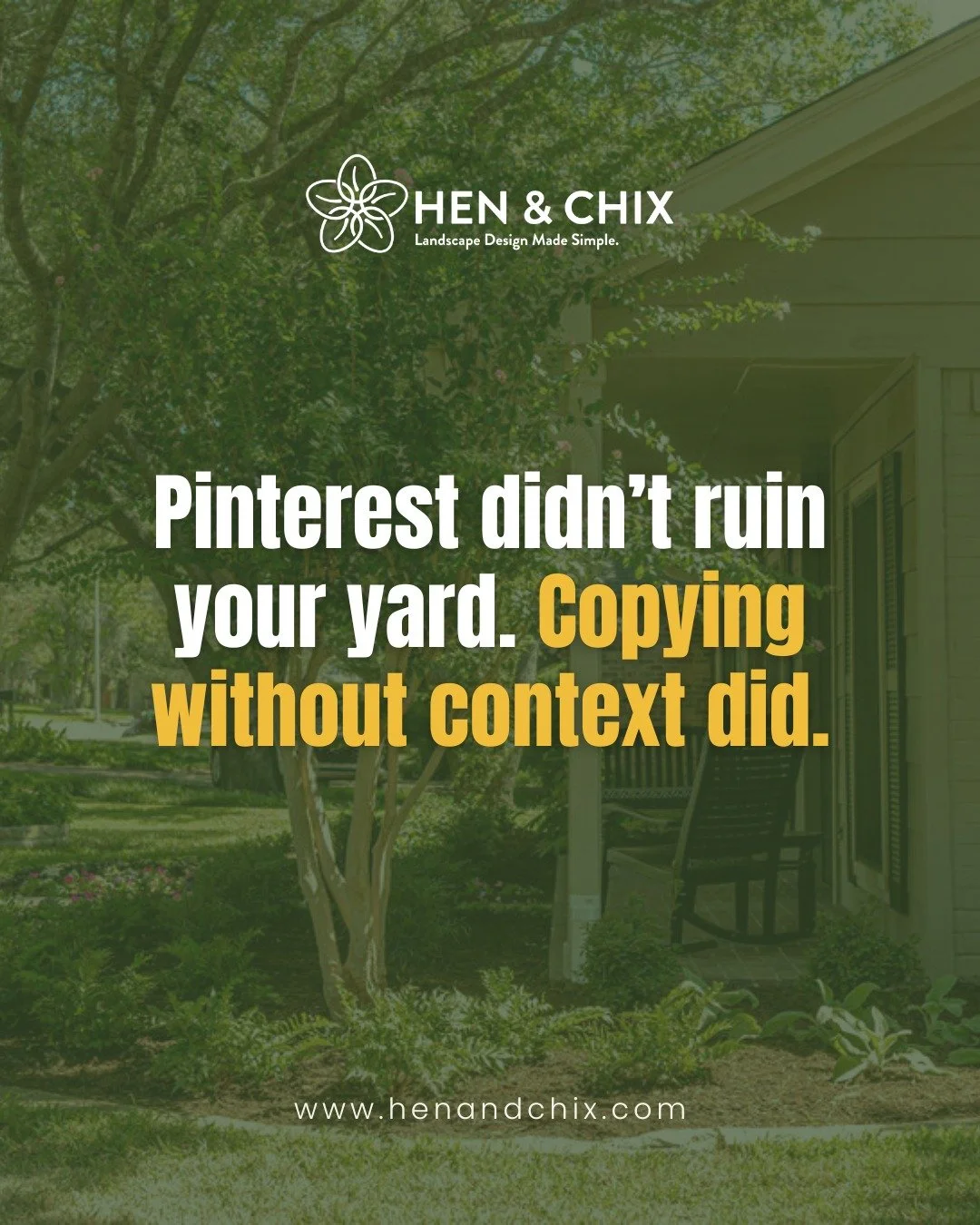 Pinterest didn&rsquo;t ruin your yard.
Copying without context did.

Most yard ideas look amazing online because they were designed for a very specific place and Texas usually isn&rsquo;t it.

Different sun angles.
Extreme heat.
Clay soil.
Sudden sto