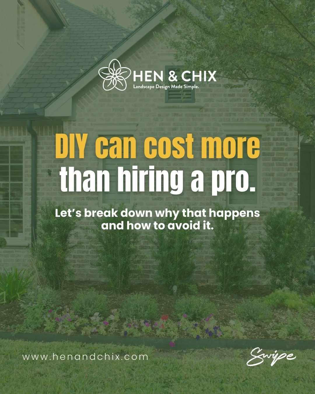 Let&rsquo;s talk about the hidden costs of &ldquo;just DIY-ing it.&rdquo;

We get it  you want to save money.
But here&rsquo;s the truth: most landscape mistakes aren&rsquo;t visible until it&rsquo;s too late. And by then? You&rsquo;re paying double 