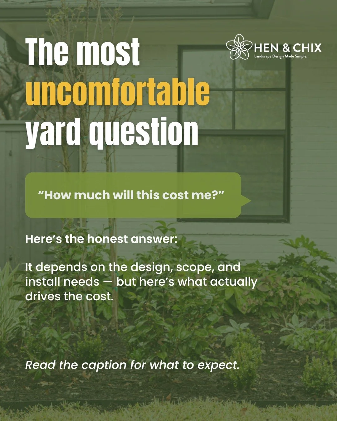 &ldquo;How much will this cost me?&rdquo; 💬

It&rsquo;s the first question we get and totally fair.
But here&rsquo;s the truth: it depends.

Instead of tossing out a vague number, let&rsquo;s break down what actually drives landscape design costs:

