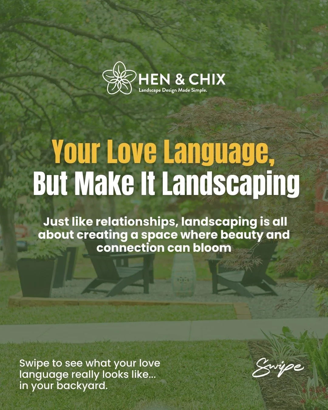 Your Love Language, But Make It Landscaping 💐
Because your outdoor space should feel just as good as a tight hug or a handwritten note.

From cozy fire pits to jaw-dropping flower beds there&rsquo;s a garden love language for everyone.

Whether you'