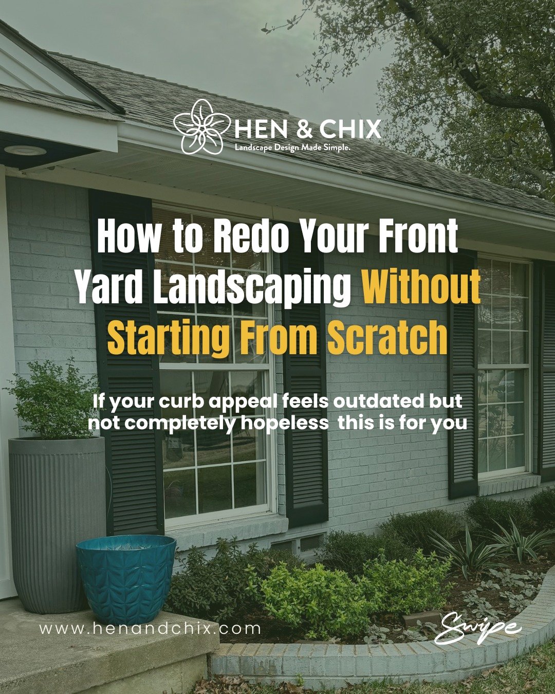Before you assume your front yard needs a total overhaul&hellip; pause.

Most landscapes don&rsquo;t need to be ripped out.They need to be refined.

Often, we can:
✔ Keep mature trees
✔ Work with existing hardscape
✔ Edit instead of erase
✔ Update pl