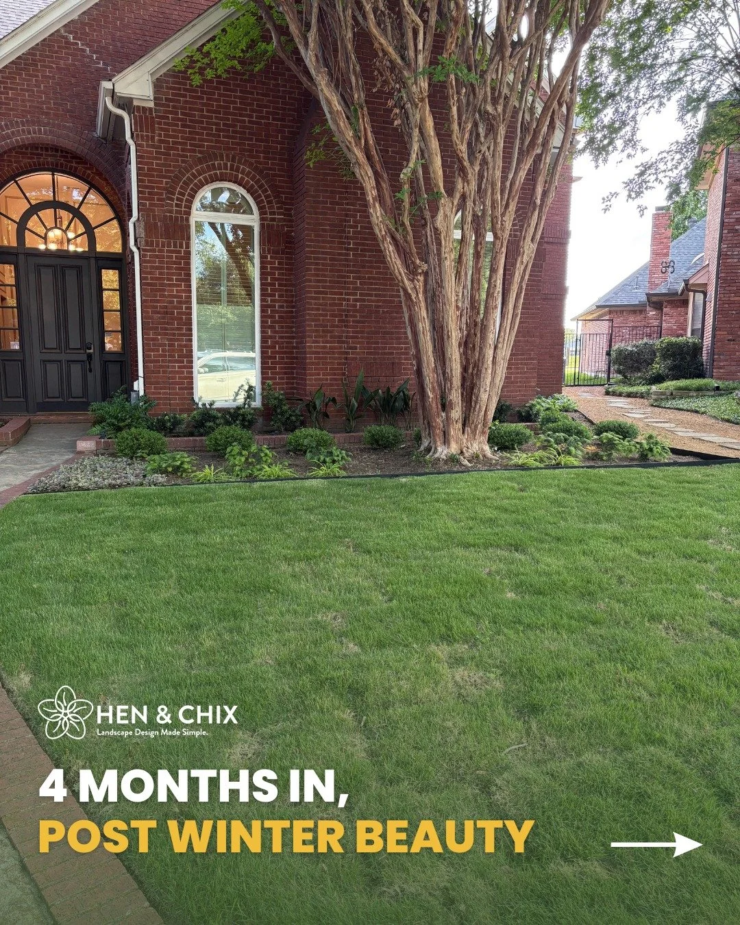 Most landscapes look their best the day they&rsquo;re finished.

This is what matters after.

4 months in  coming out of winter and the space is still holding its structure, balance, and intention.

Because good landscape design isn&rsquo;t just abou