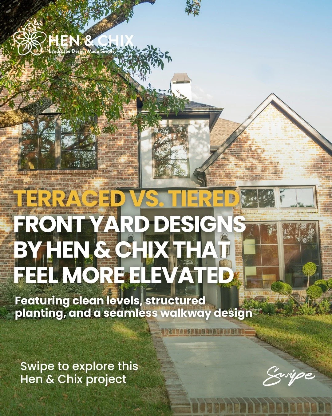 Same concept. Different outcomes.

These homes all use a terraced or tiered front yard layout but what makes them stand out isn&rsquo;t the idea.

It&rsquo;s the execution.

The spacing.
The flow.

How everything connects from the street to the entry