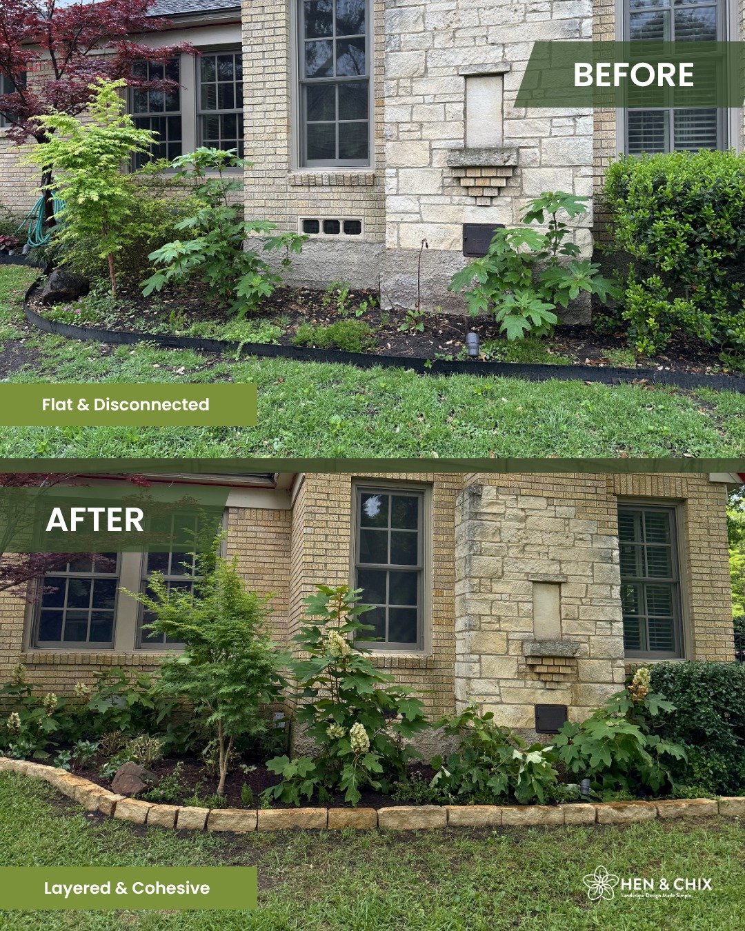 Stop ripping everything out just because it doesn&rsquo;t look right.

That&rsquo;s how people waste thousands.

Most yards don&rsquo;t need a full redesign.
They need structure, balance, and a few smart upgrades.

This was a simple refresh:

&bull; 