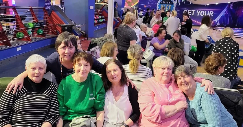 Lots of laughs on the lanes with the ladies this evening 🤍💚💛