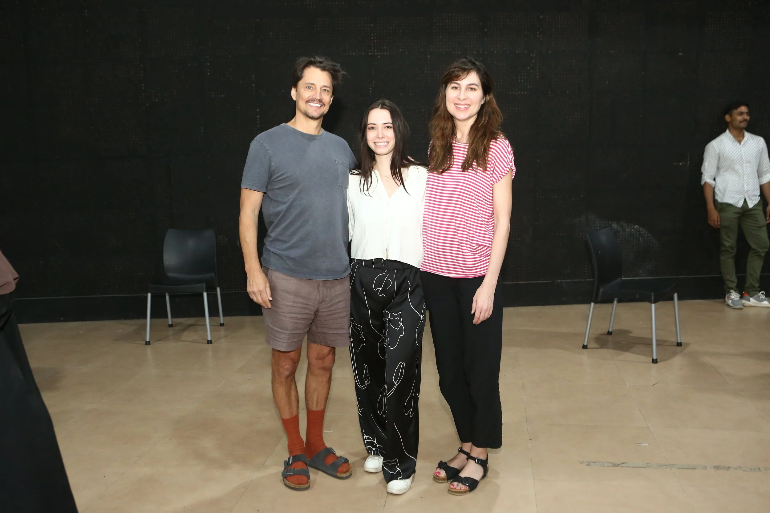 Hannah DiBella, Bonnie J. Evans, Alex Liu in Karachi, Pakistan, October 2024