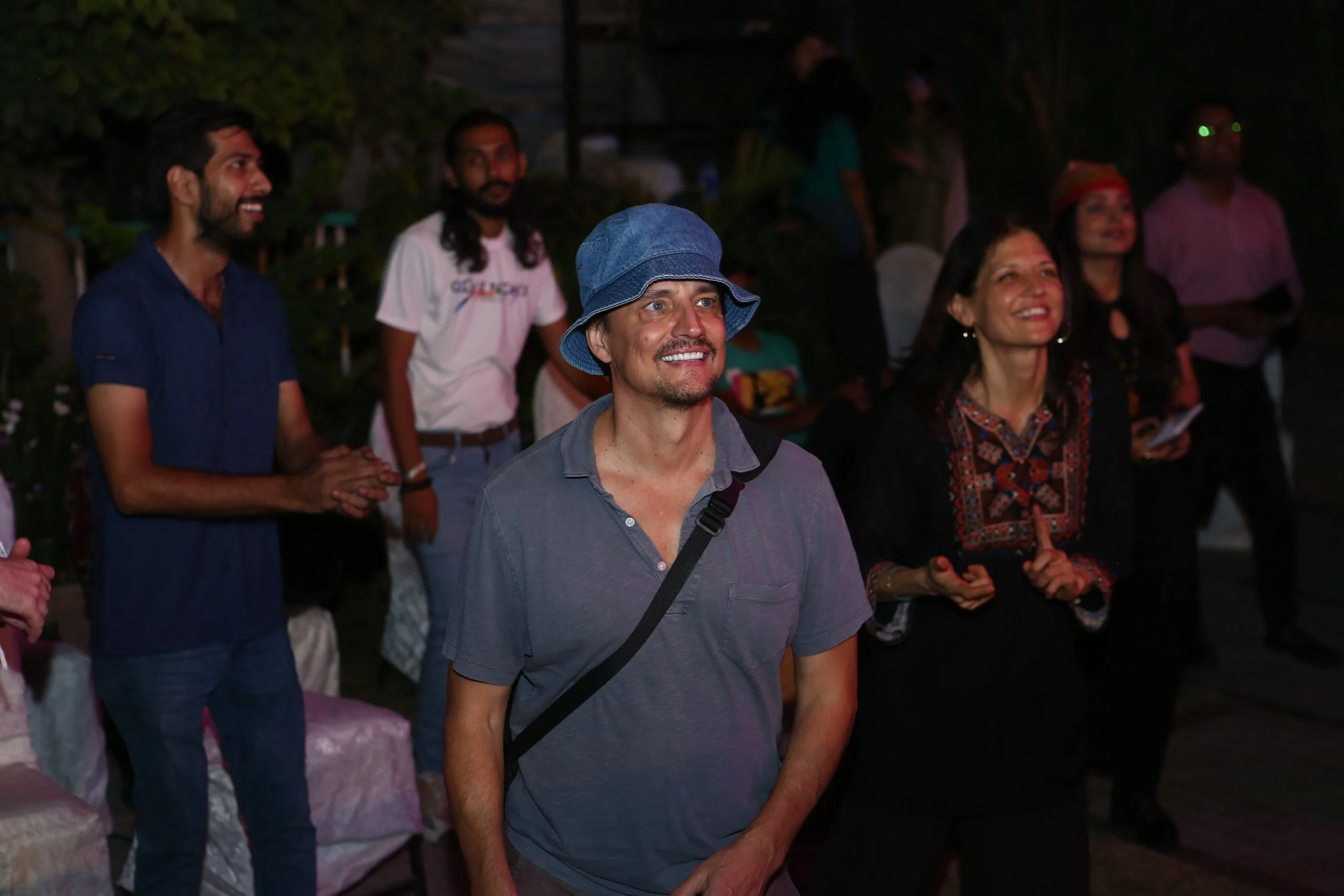 Erica Lauren Wise and Alex Liu enjoying the show at Mega Music Concert 2.0, Karachi, Pakistan, October 2024