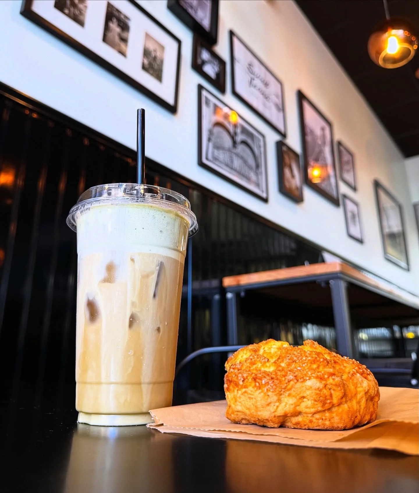 What better way to start your week than at Sweet Jeans with a tasty treat? The Wicked Witch , featuring our cold brew topped with pistachio cold foam, pairs perfectly with a freshly baked scone. Dare I say, it&rsquo;ll have you feeling unlimited! #sw