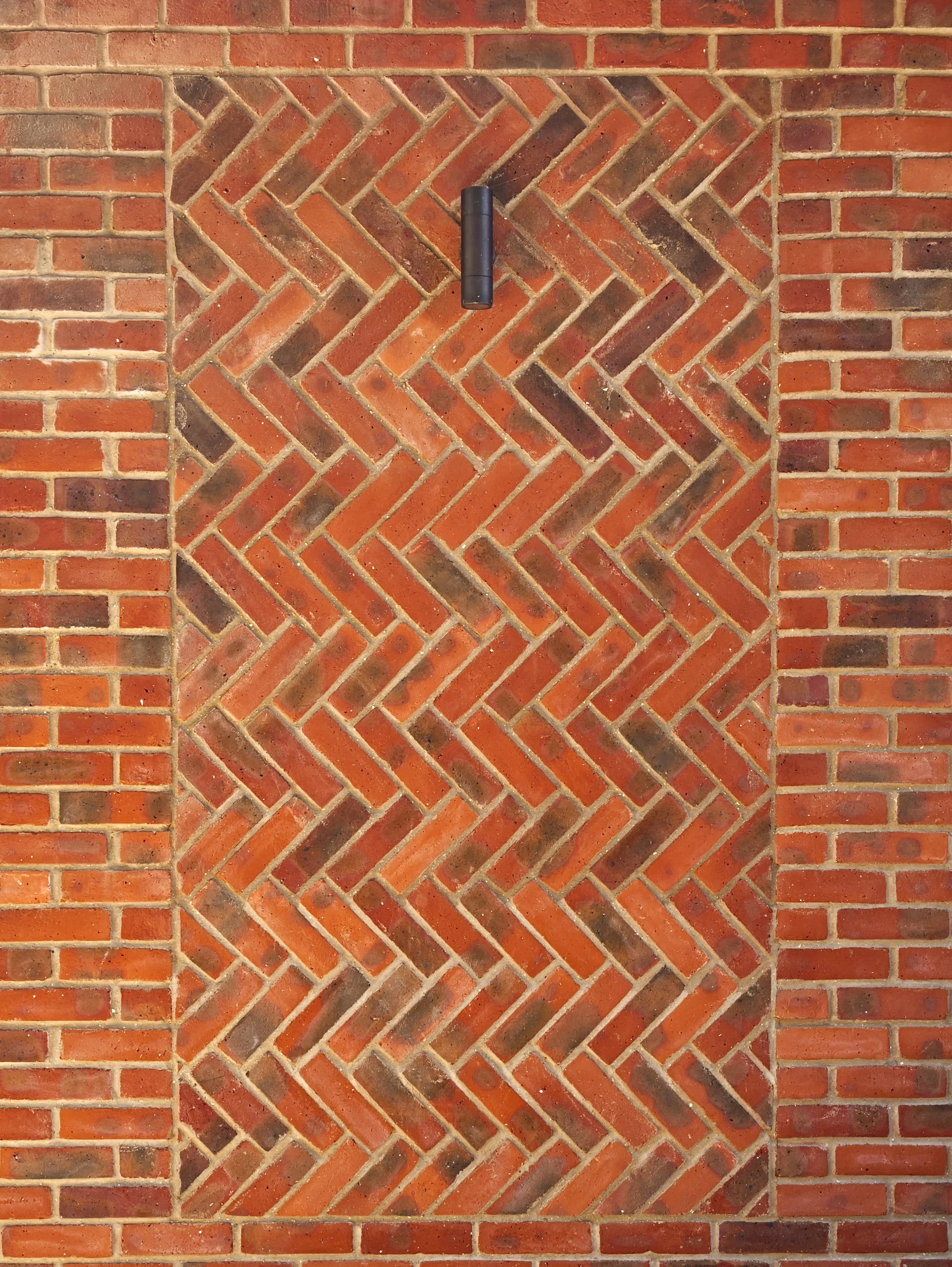 Herringbone brickwork