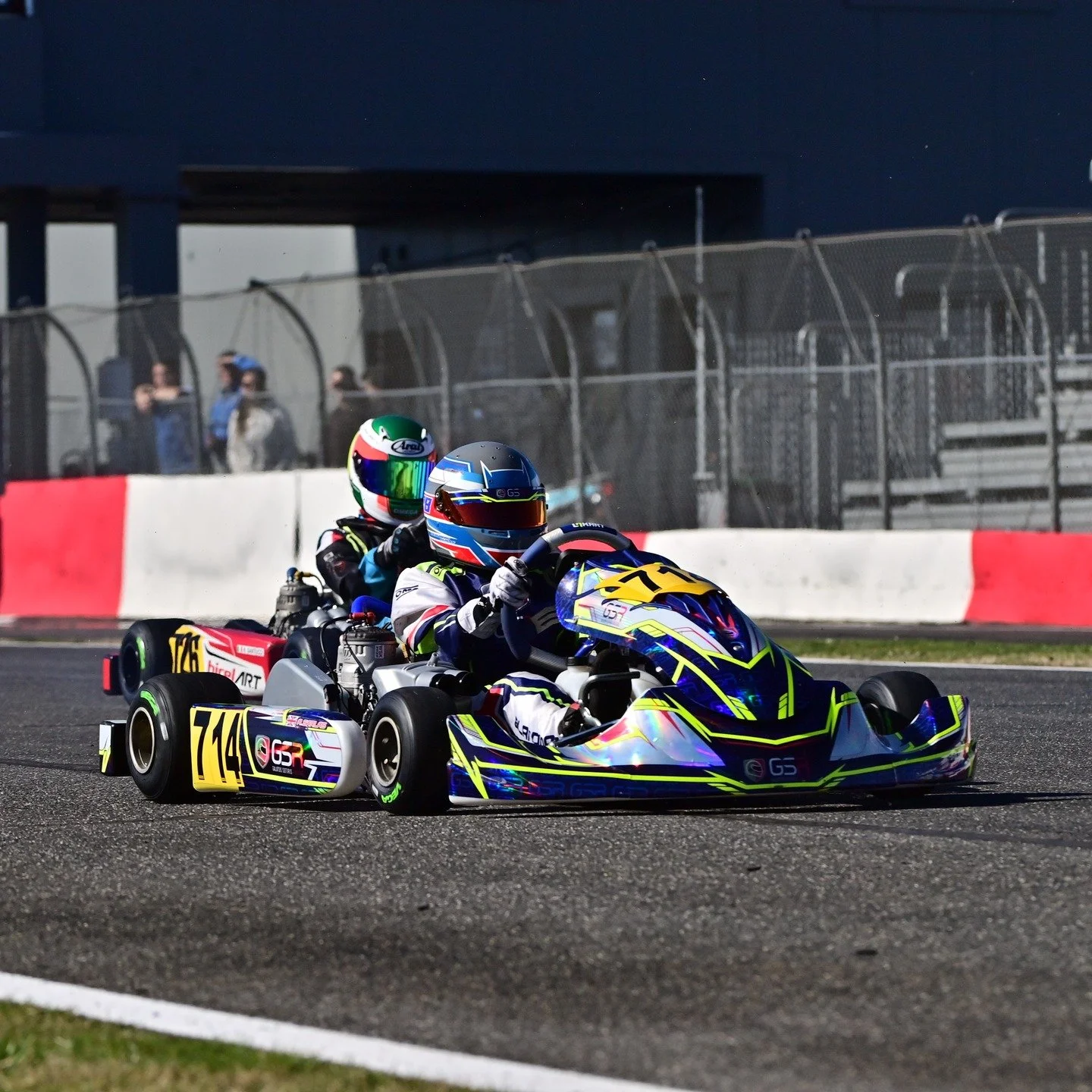 A few shots from the past couple of weekends with Team GSR 💙💚🔥

Solid testing. Strong races. Big steps forward every time I&rsquo;m in the kart 👊🏁

Huge thank you to Sotiris and the whole GSR team for the hard work and support. The level is high
