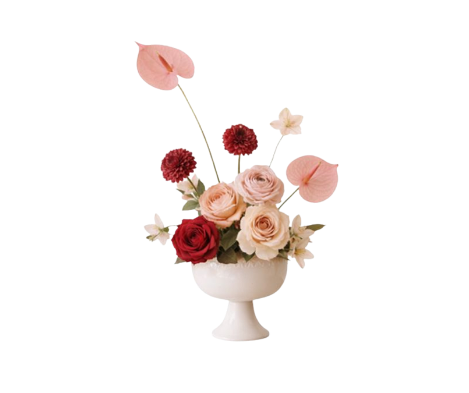 Valentines Pedestal Arrangment - Petite
