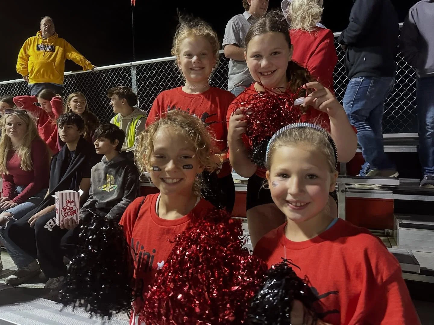 Girls dancing at the football game :)