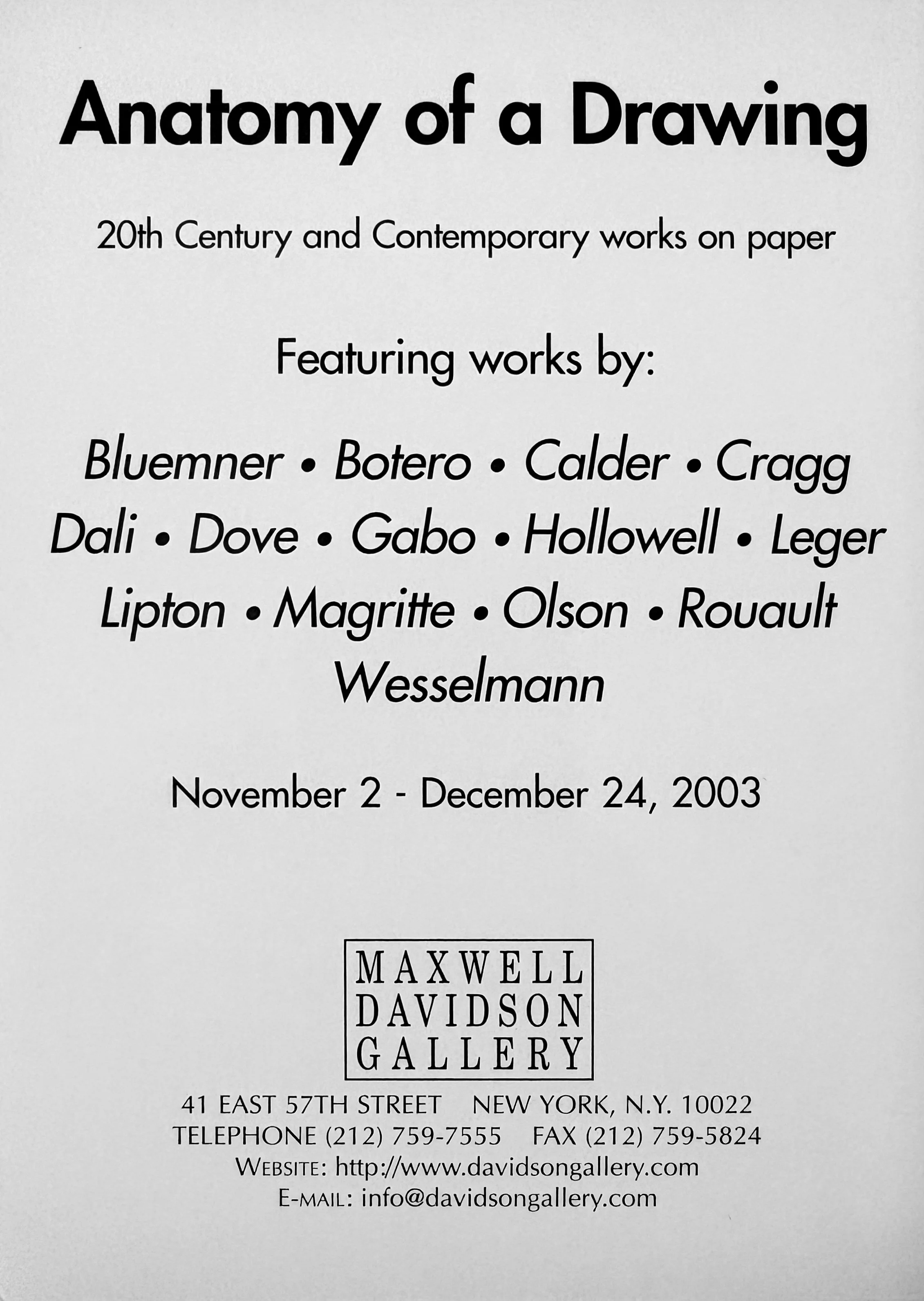 Anatomy of a Drawing