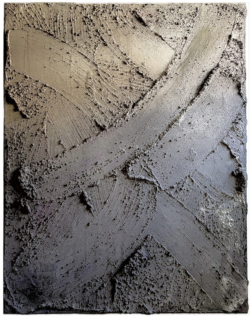 Granite Frost 90 x 70 cm
Toile sur châssis en bois
Peinture acrylique, mortier