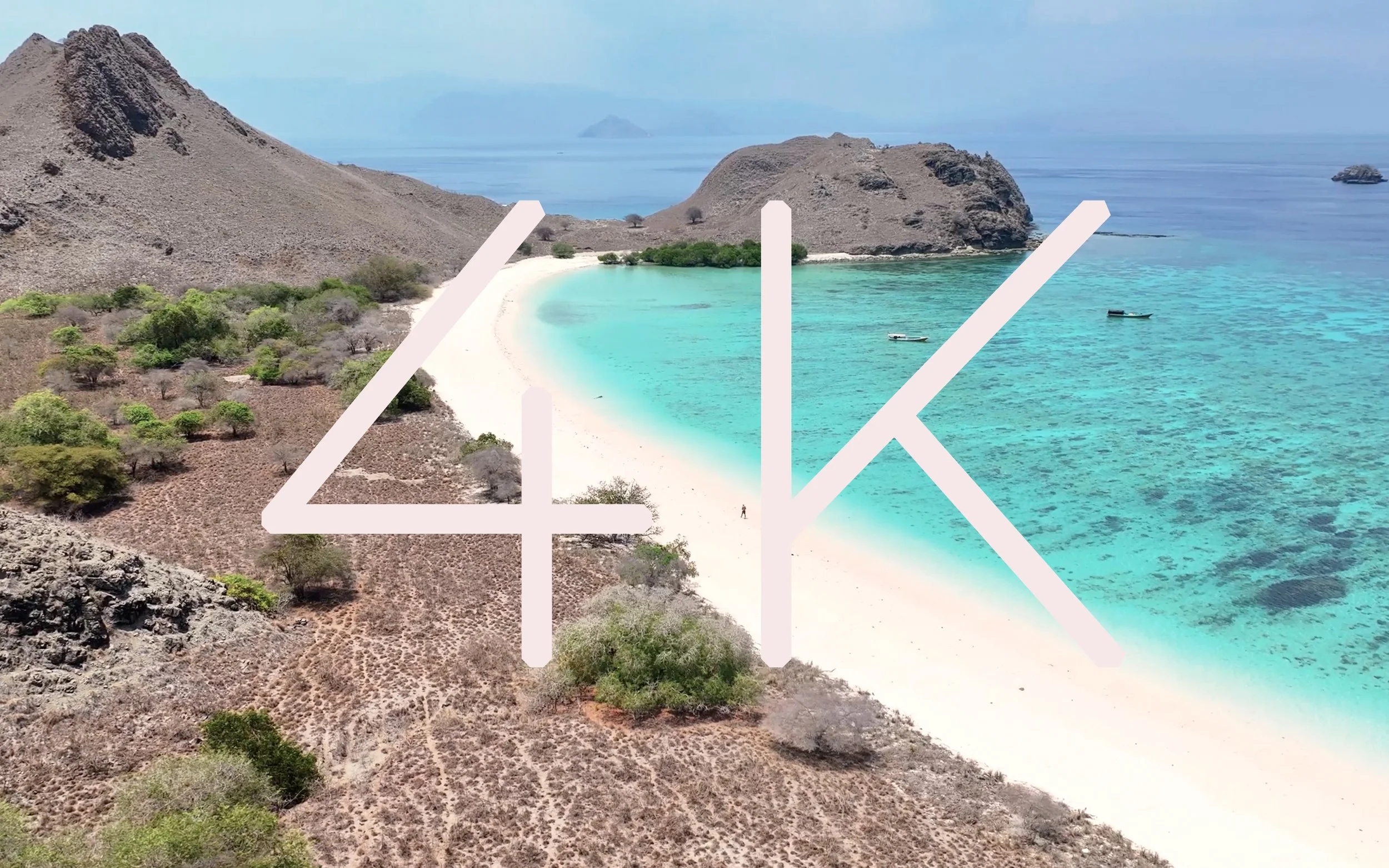 Pink Beach Komodo Aerial Circle Reveal – Travel Adventure in Indonesia