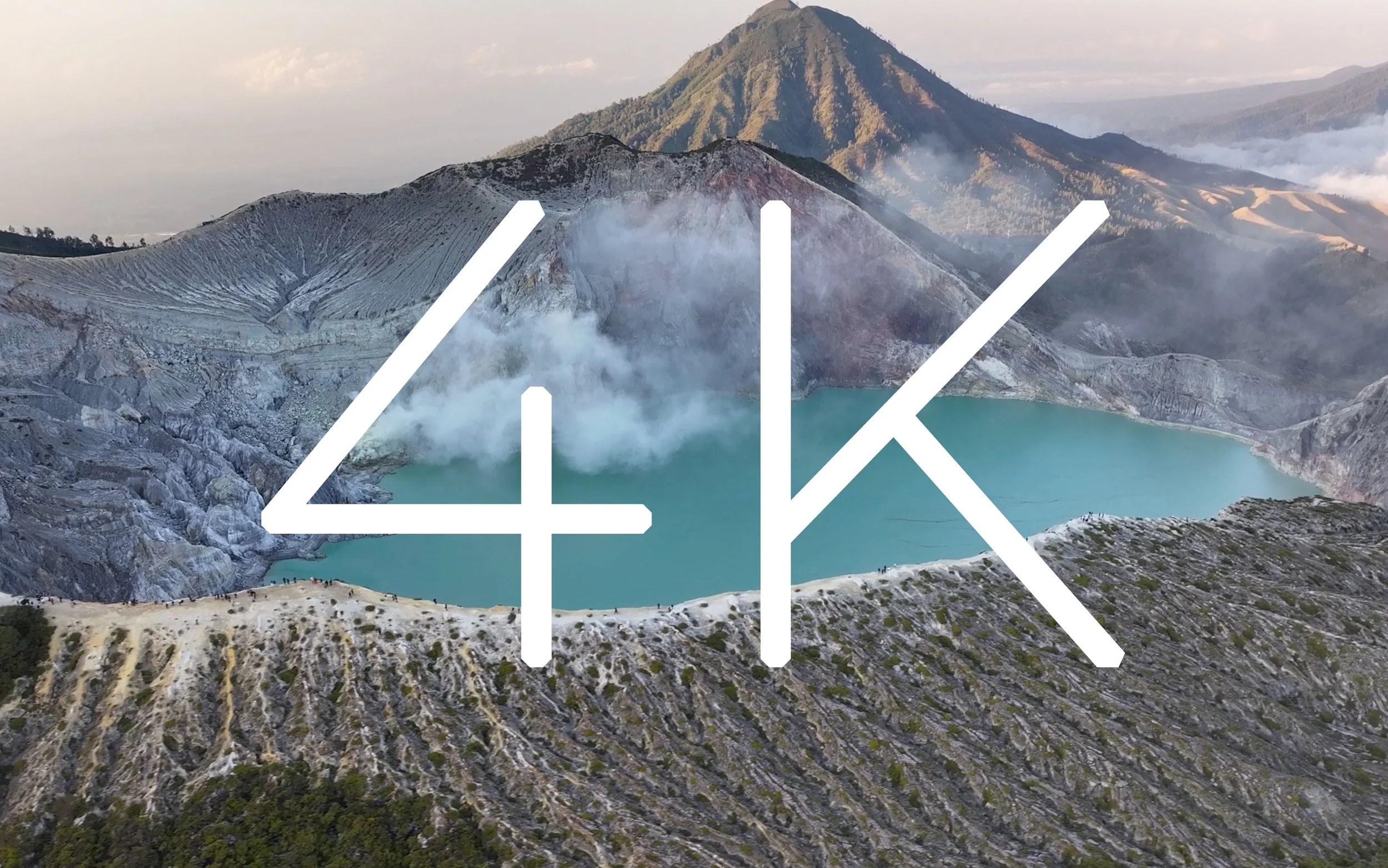 Ijen Volcano at Sunrise – Epic Aerial Atmosphere Over Java, Indonesia