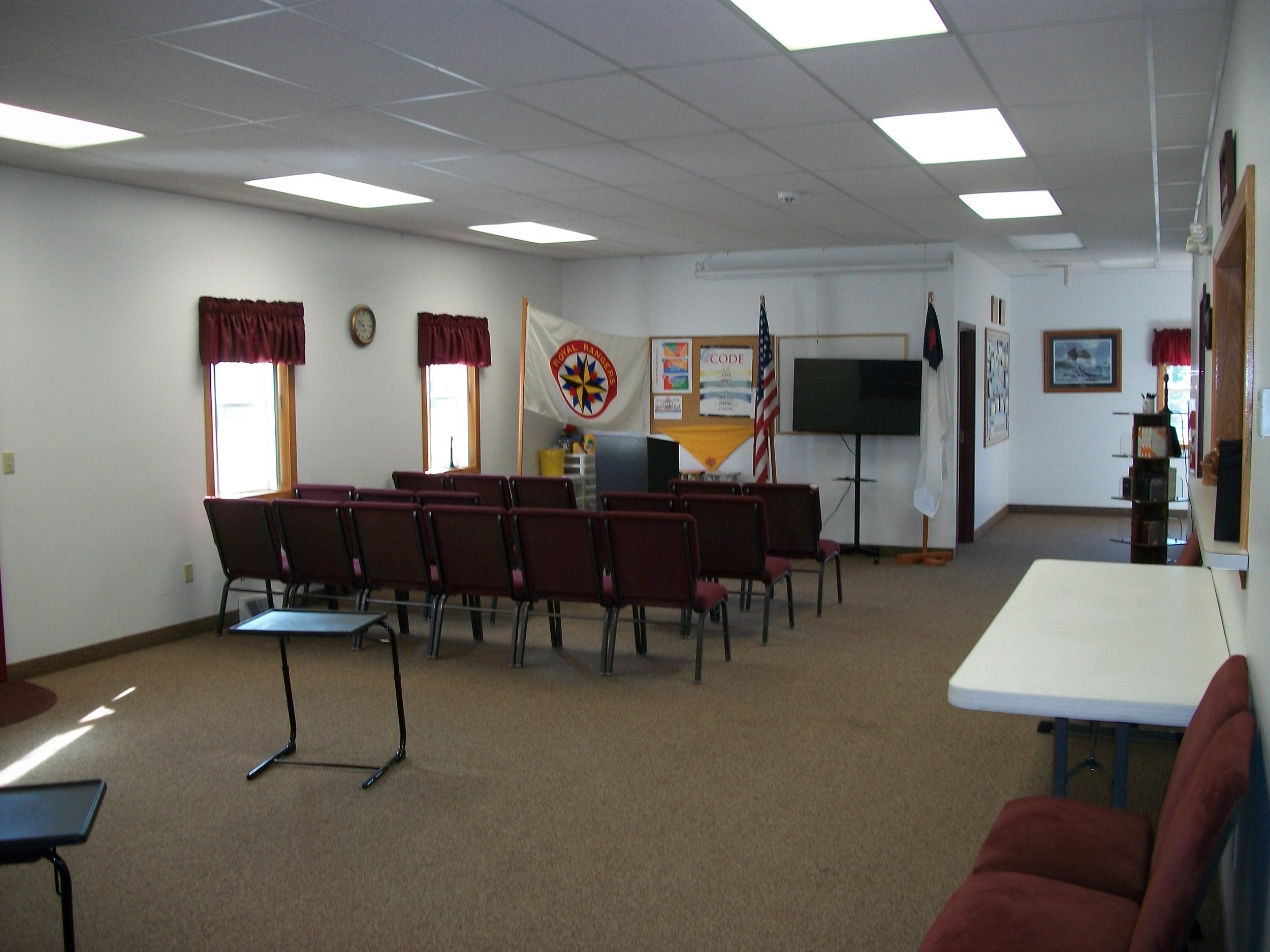 We follow the Royal Ranger's curriculum with the Boy's Group, teaching many Biblically based life skills and survival techniques, building confident young men.