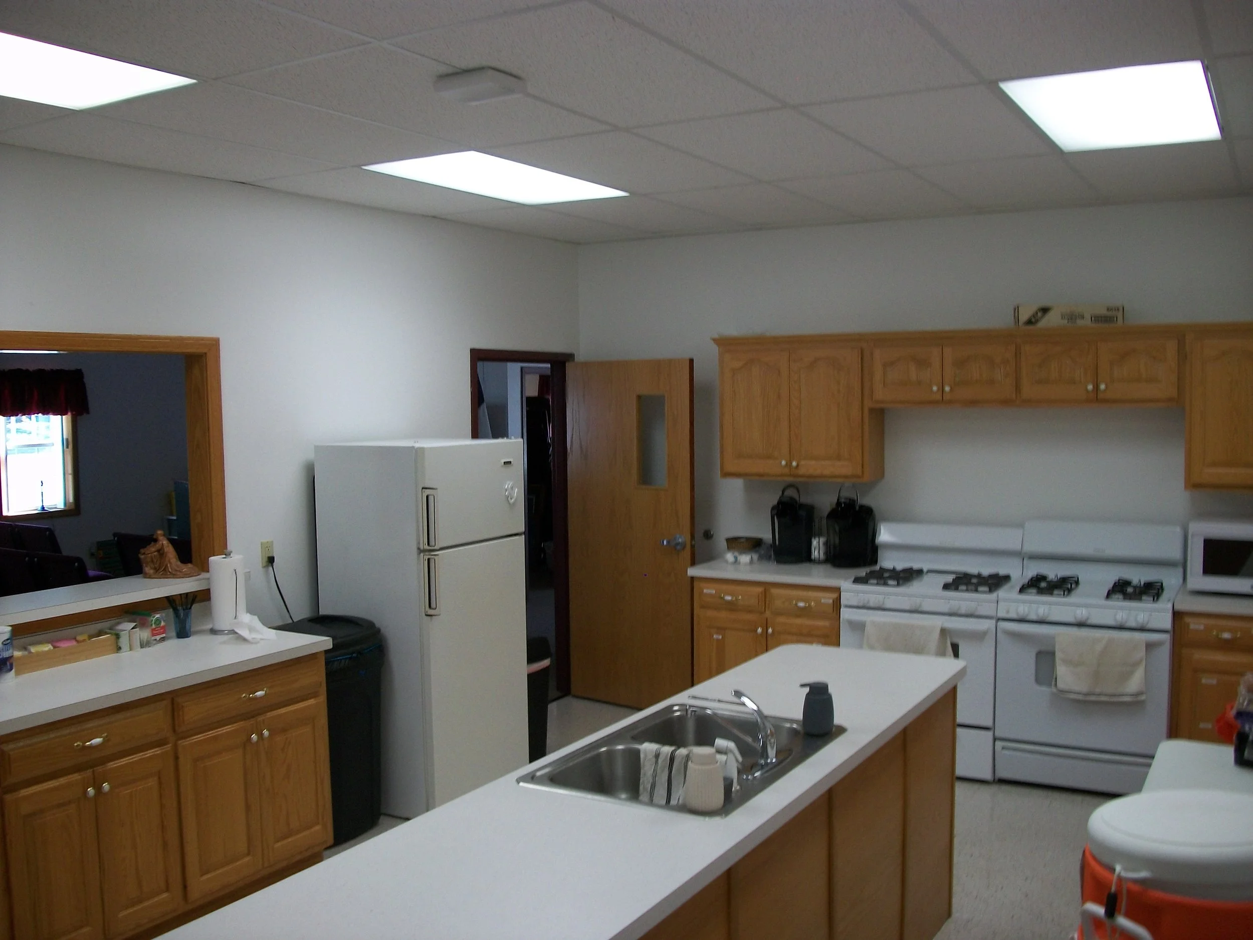 We have a full service kitchen to make mighty good morsels for our gatherings