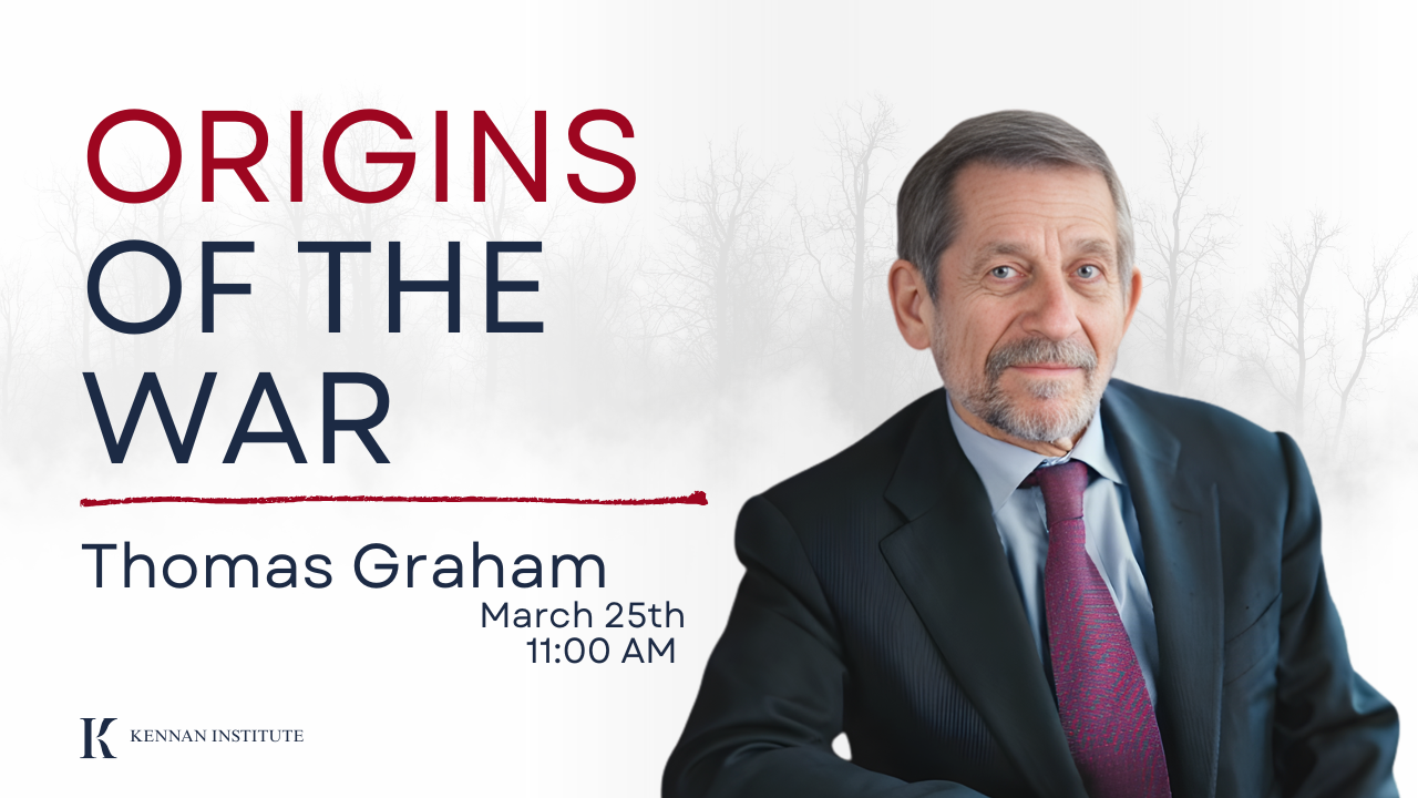 Origins of the War: A Conversation with Tom Graham
