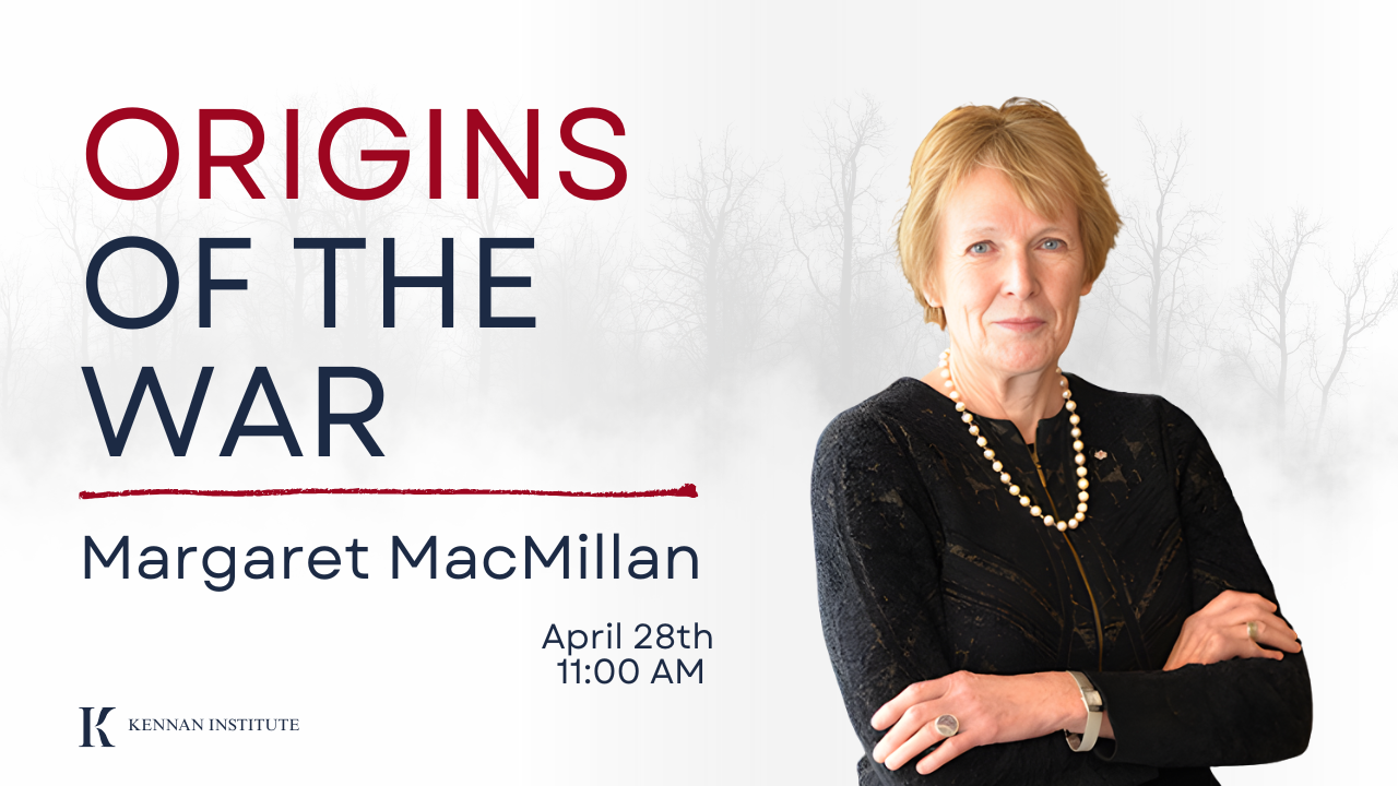 Origins of the War: A Conversation with Margaret MacMillan