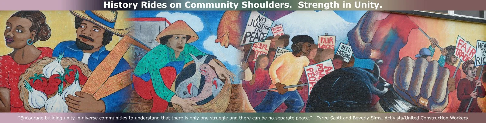 KC Metro Bus Shelter Project: Labor Union History. Graphics by Juan Aguilera