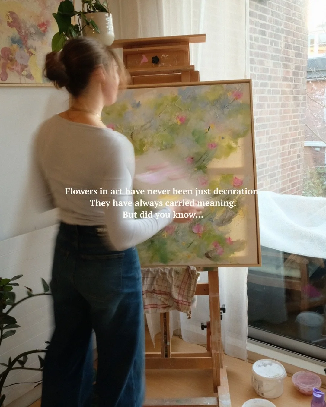 Flowers in art used to follow rules.
They carried clear meanings and messages.

Over time, this changed.
Today, they can simply be a feeling.

And that is what I explore in my work. 🍃🌼🌸

#abstract #art #floralartwork #flowers #modernart