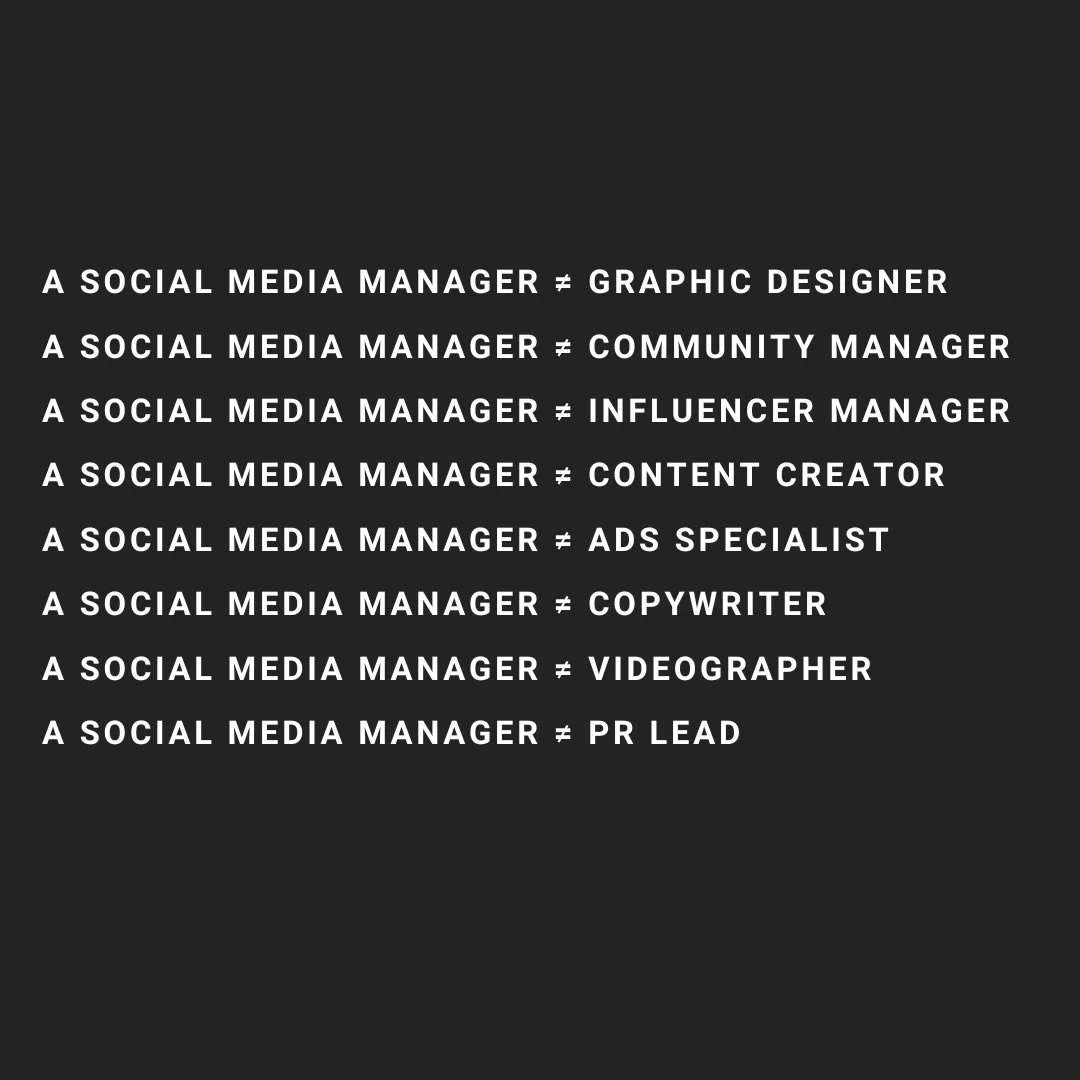 People assume social media management is one job. This graphic shows everything it technically isn&rsquo;t, yet everything we still do at Lumi Creative Media. Strategy, creation, editing, writing, community, ads, storytelling, and full brand support.