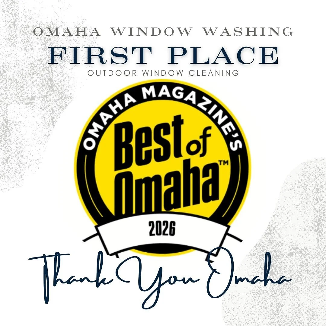 We are so grateful to share that Omaha Window Washing has been voted #1 in Outdoor Window Cleaning in the 2026 Best of Omaha competition.

This was our first official year in business, and every clean pane, every detail, and every satisfied homeowner