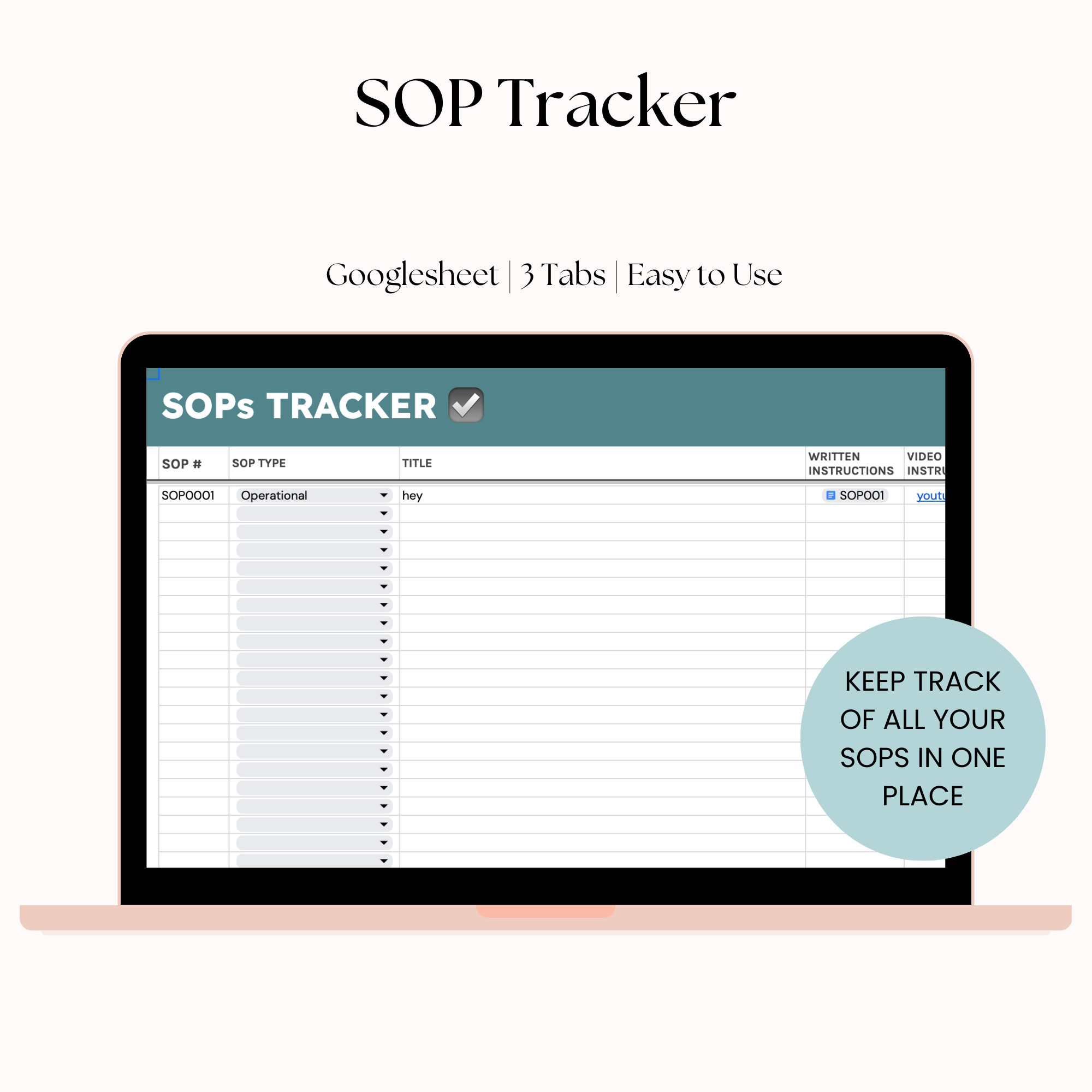SOP Tracker