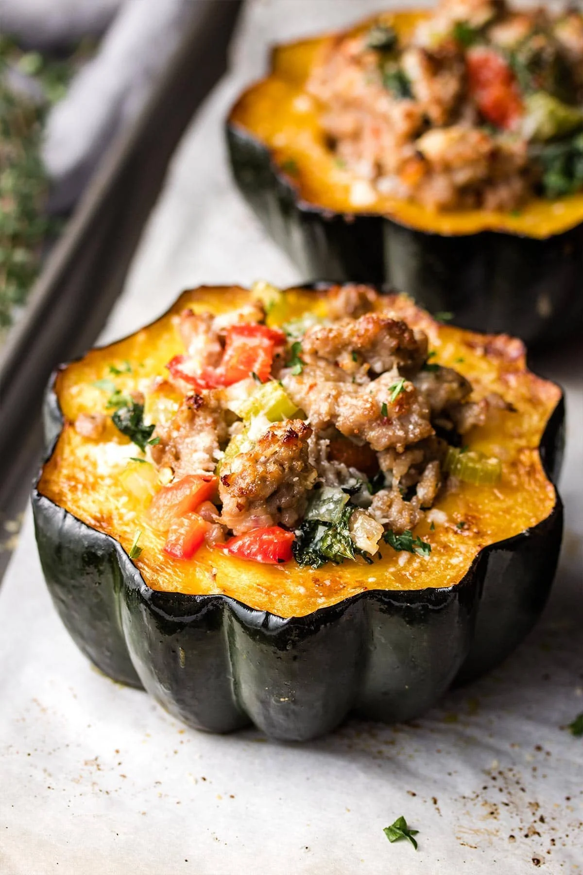 From Scratch Kitchen: Cozy Stuffed Acorn Squash