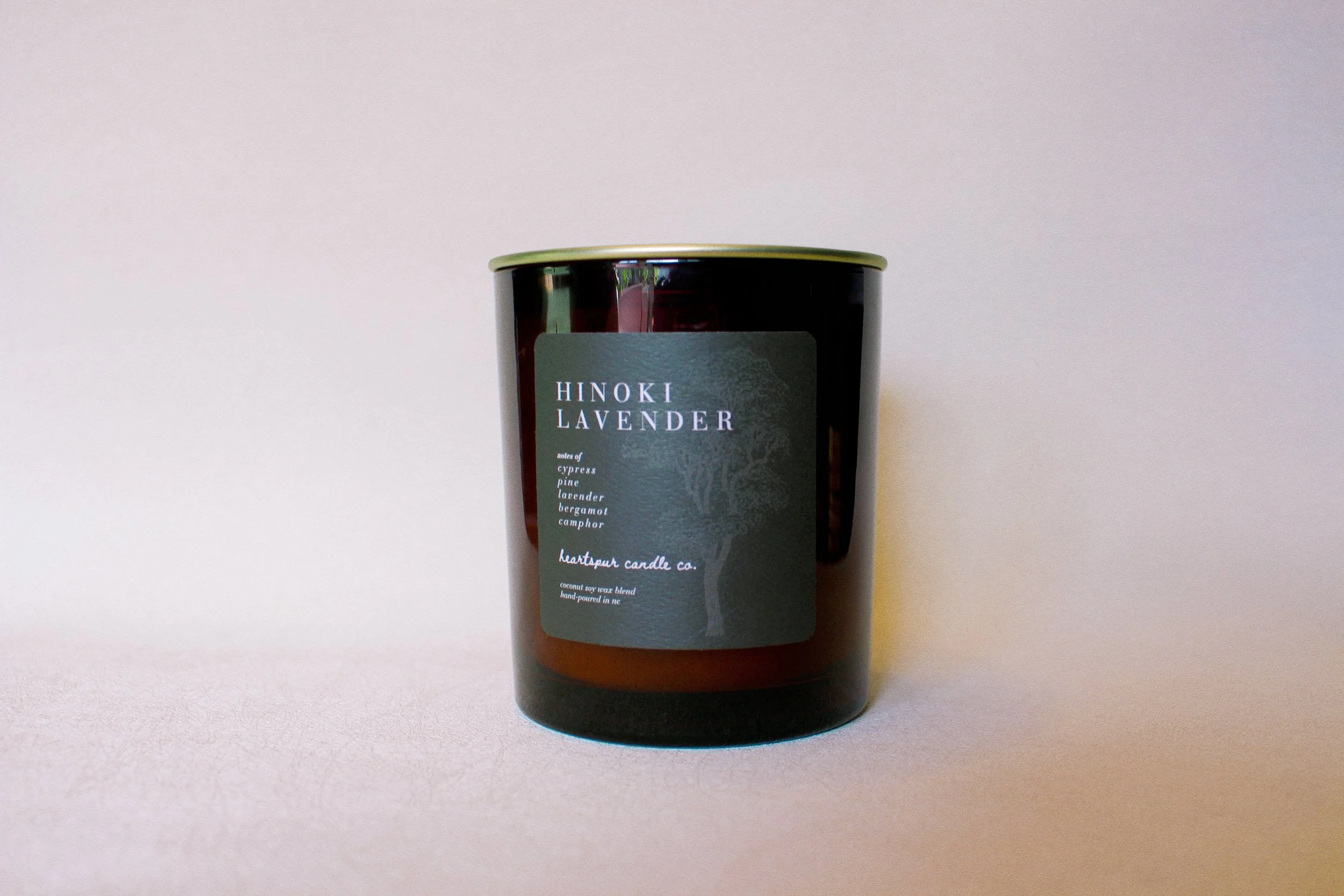 hinoki lavender 12 oz candle
