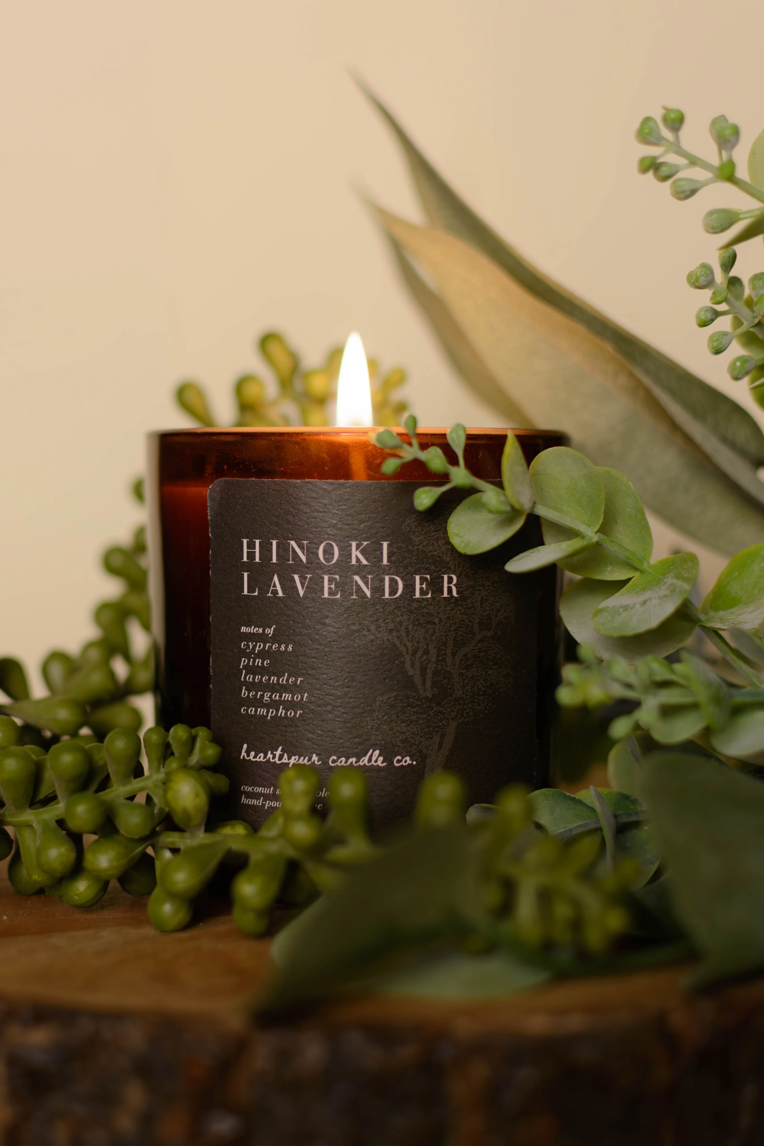 hinoki lavender 7 oz candle