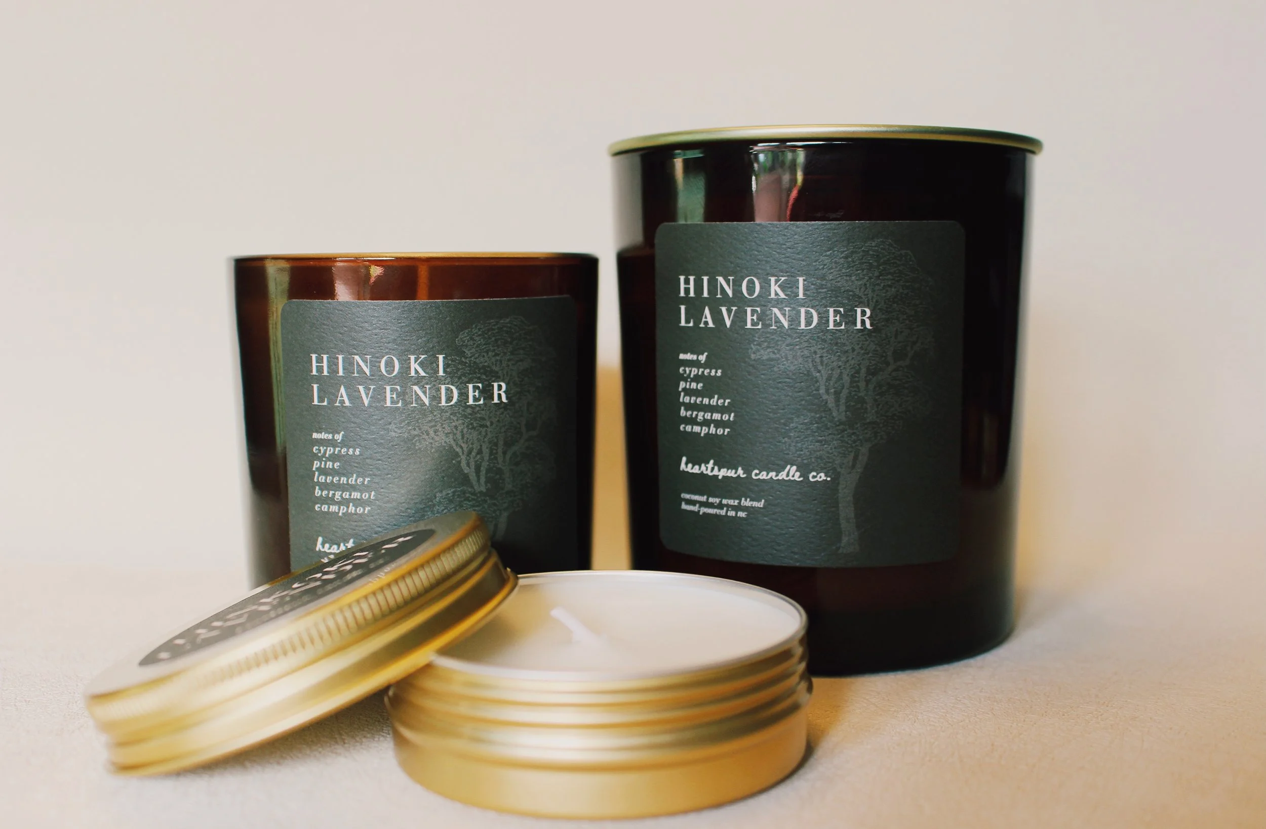 hinoki lavender 7 oz candle