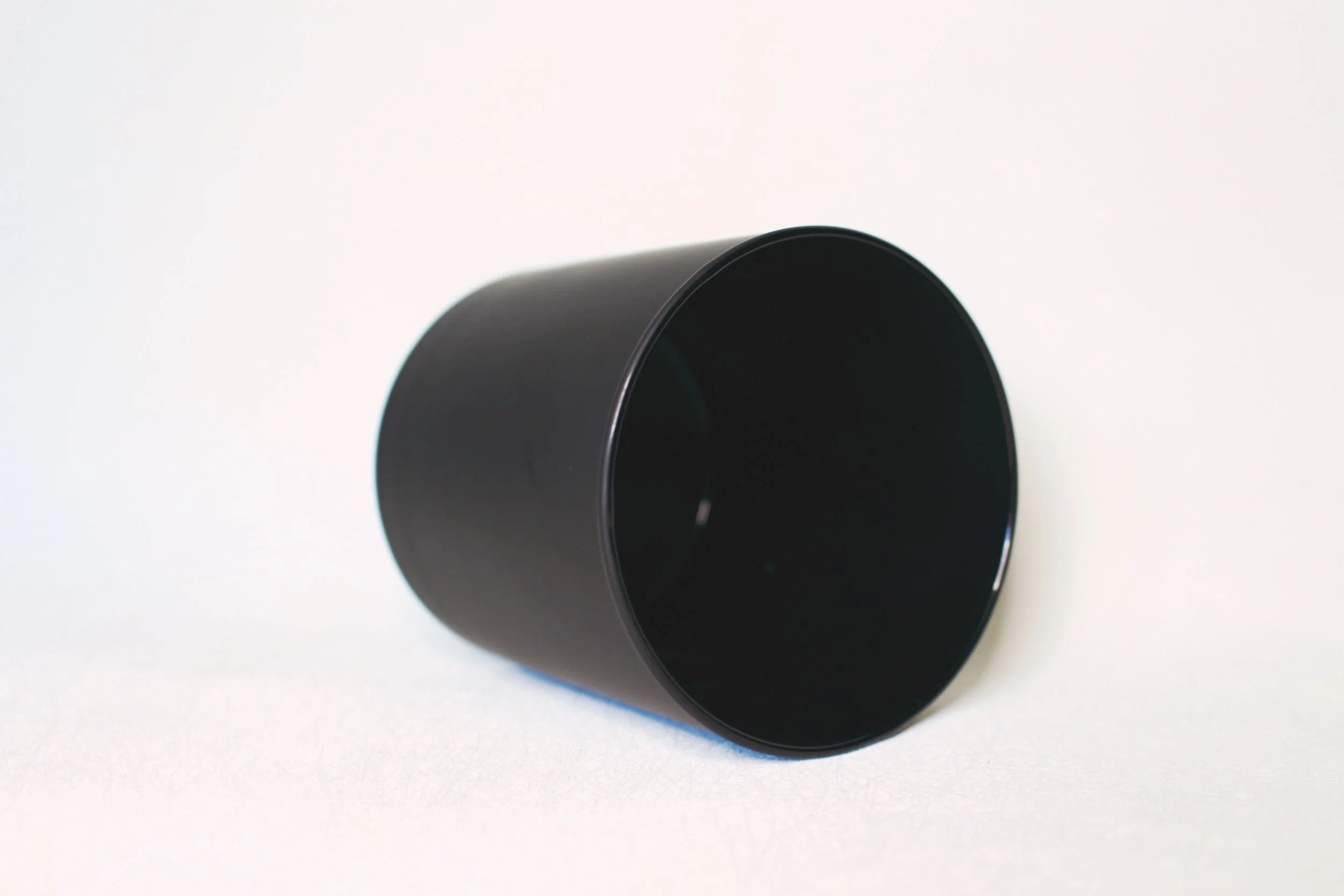 Vault Sale Matte Black Glass Vessel