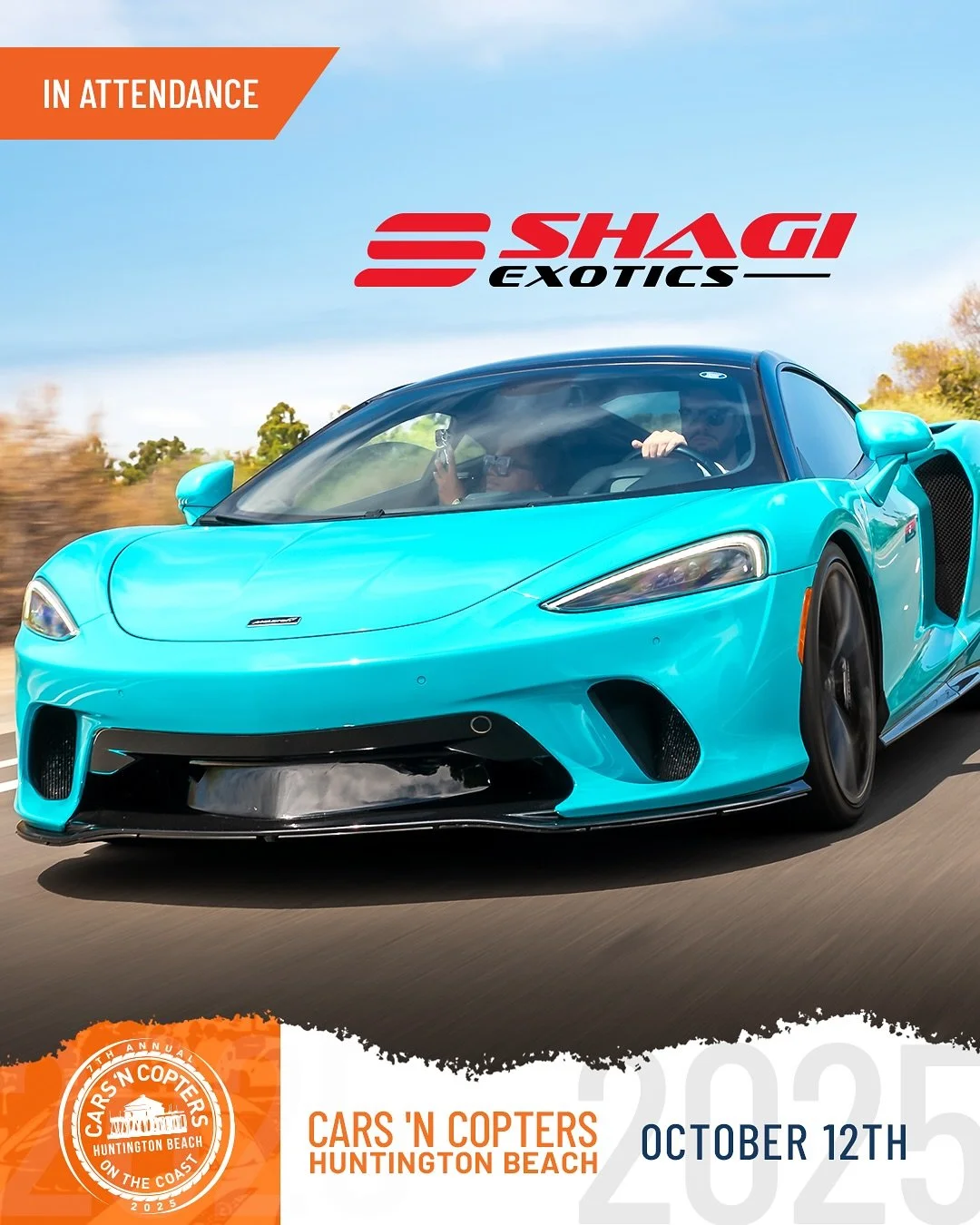 Guess who else you&rsquo;ll be seeing in a few days at Cars &lsquo;N Copters?! 👀

@shagiexotics will be joining us for the first time. They are the Exotic and Luxury Car Rental for Everyone! 

@expertecautomotive has always been a strong supporter o