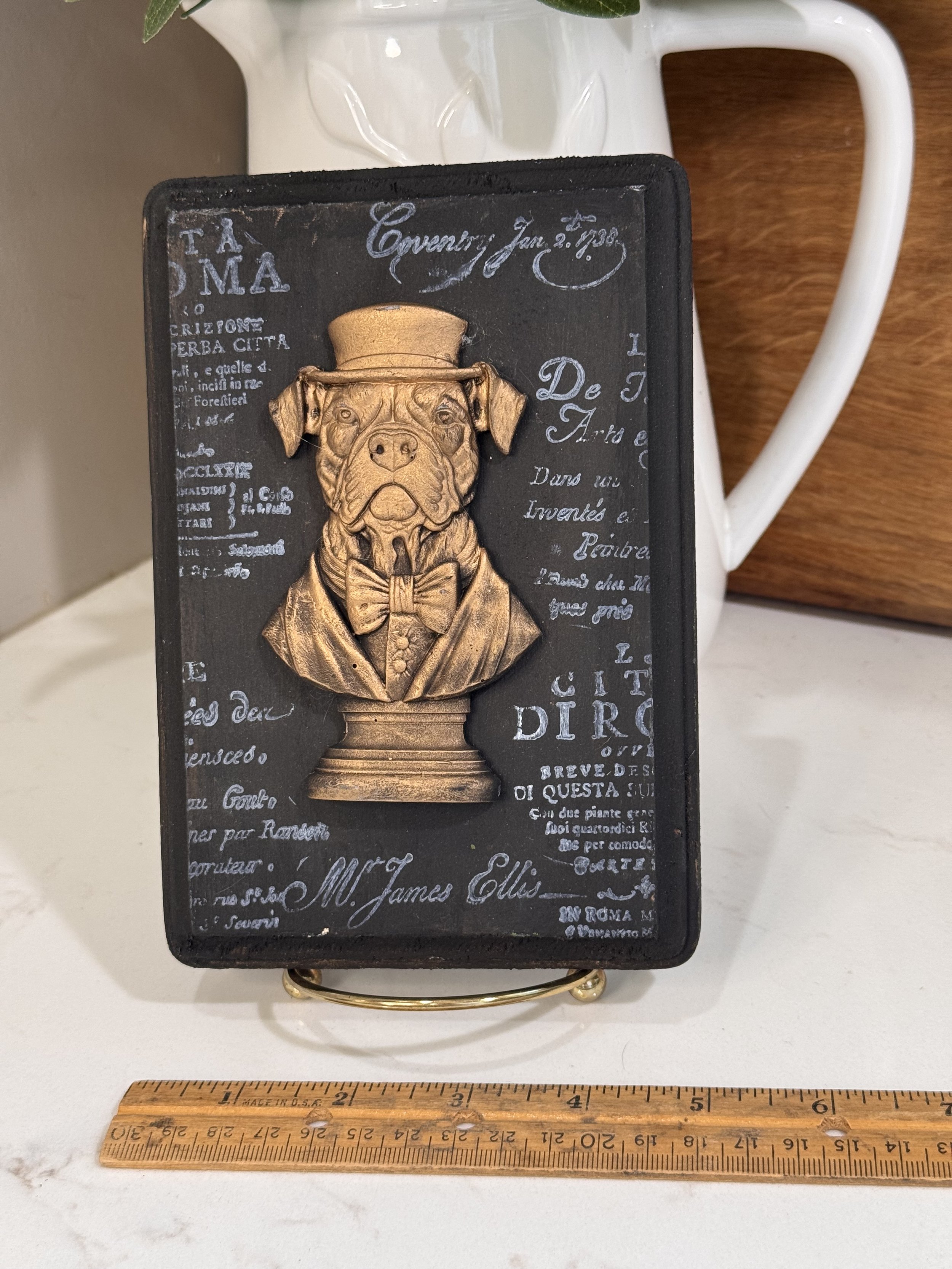 Sir Woofgang Wood Plaque