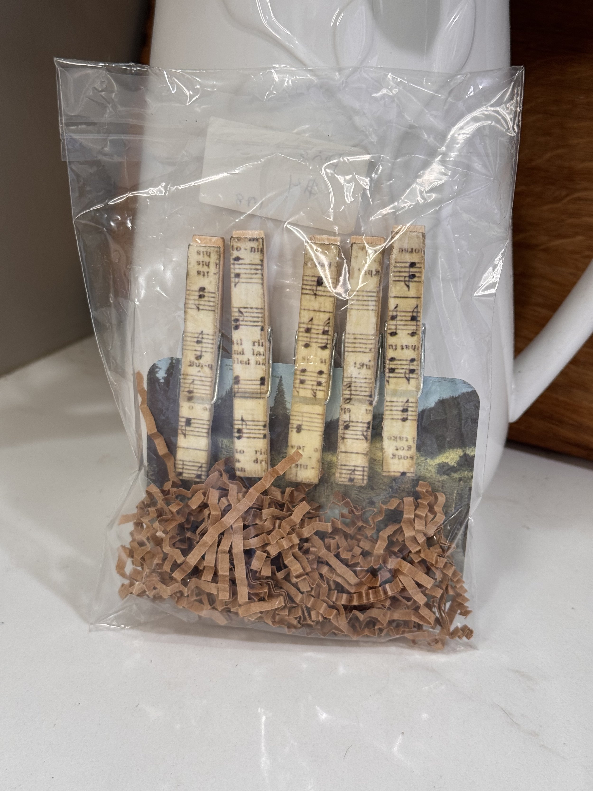 Natural Music Clothes Pins